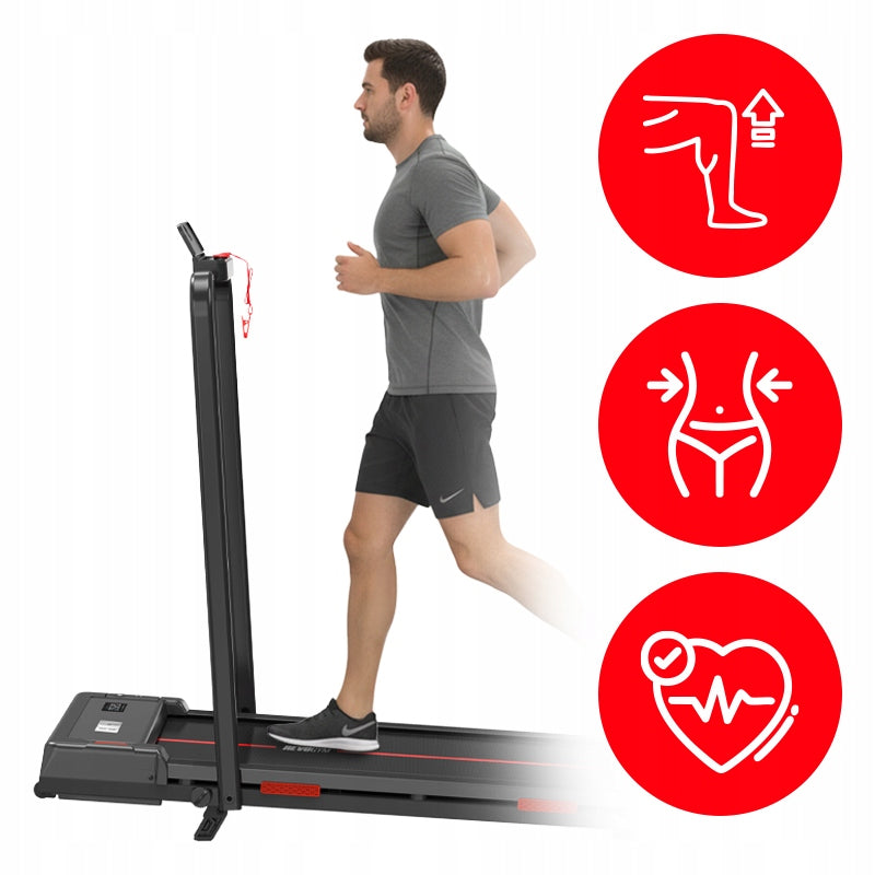 HOME ELECTRIC TRAINING TREADMILL FOLDING RUN 12 KM/H 120 KG WITH REMOTE CONTROL Manufacturer code RUN-4