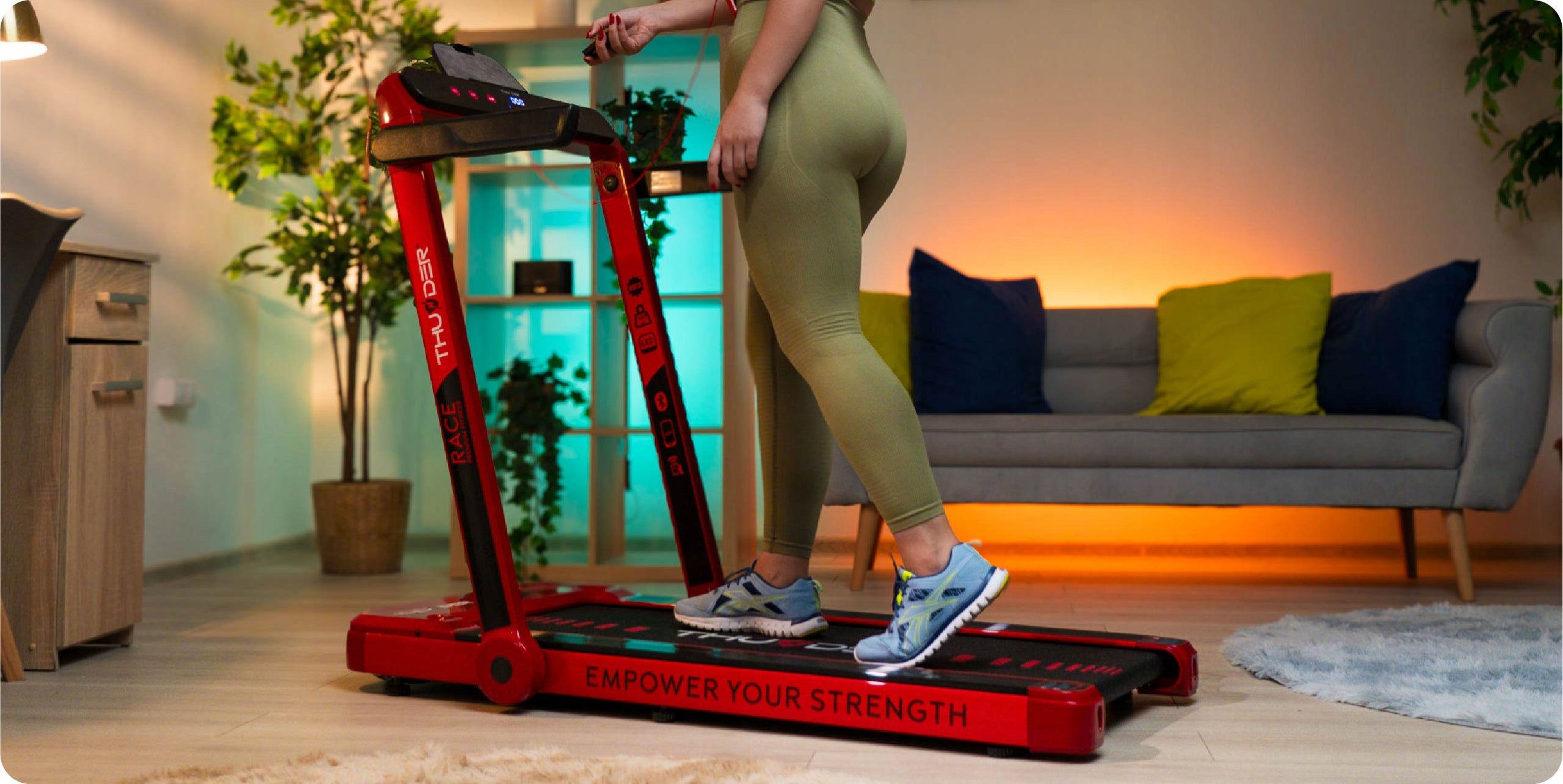 HOME ELECTRIC TREADMILL FOLDING UNDER DESK FOR WALKING RACE-RED FIT Manufacturer code RACE-RED
