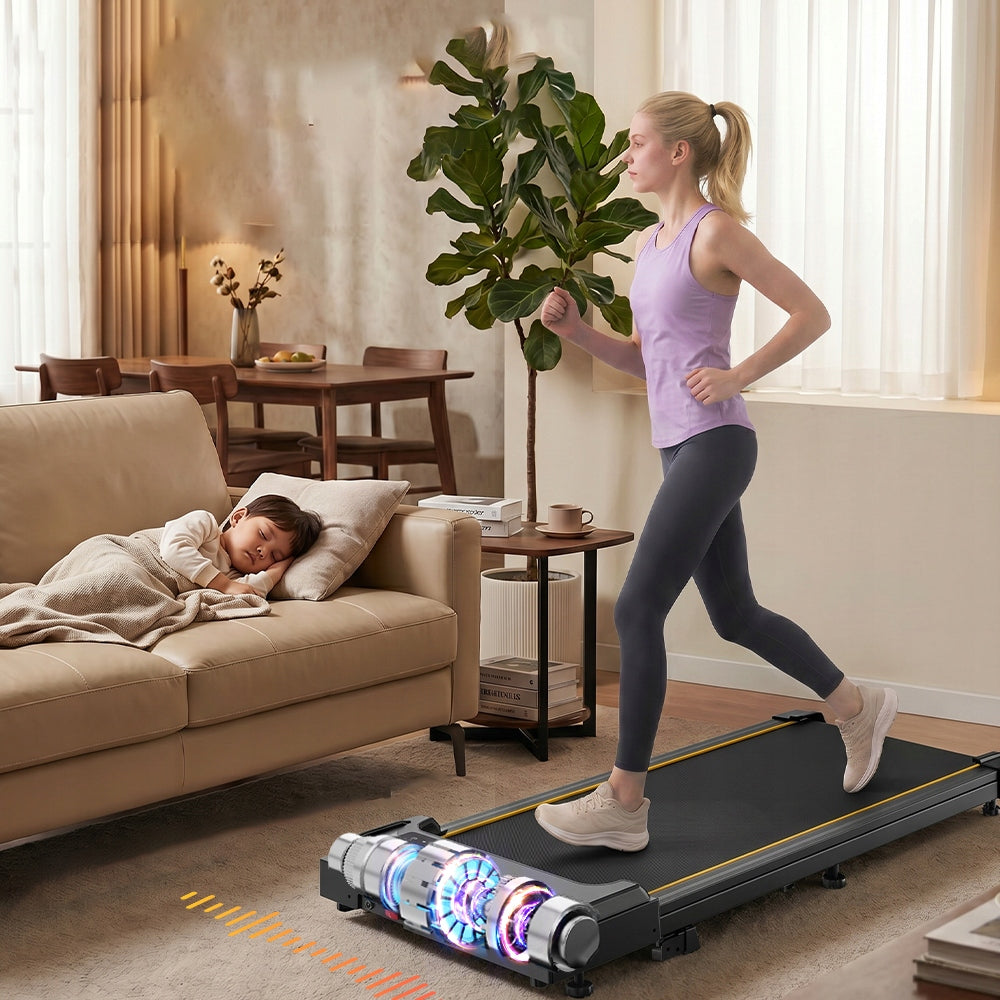 HOME ELECTRIC TREADMILL treadmill Walkingpad 110kg app 15% with LED and remote control Brand KZYNTH