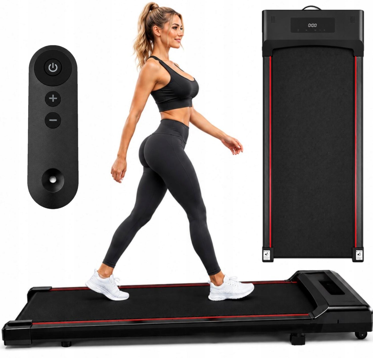 HOME ELECTRIC WALKING TREADMILL TRAINING PAD 6% TO 120KG