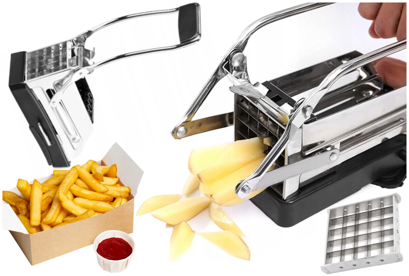 HOME FRIES SLICER METAL FRYER FOR FRIES