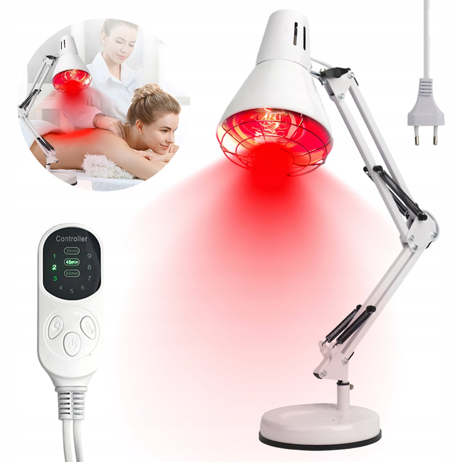 HOME INFRARED LAMP, 150 W, 30/45/60 MIN, ADJUSTABLE TEMPERATURE
