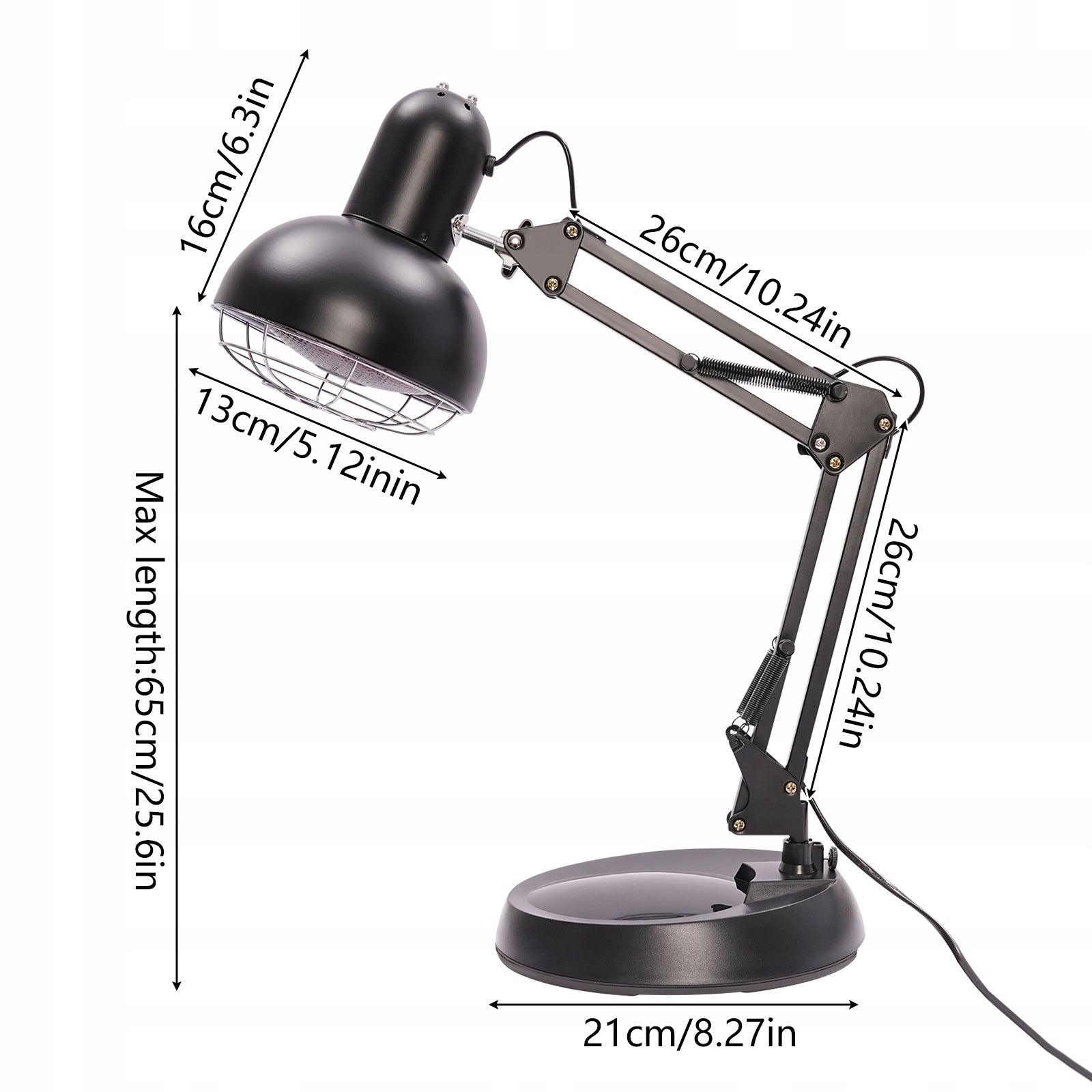 HOME INFRARED THERAPY LAMP, BLACK, EUROPEAN STANDARD Medical device no