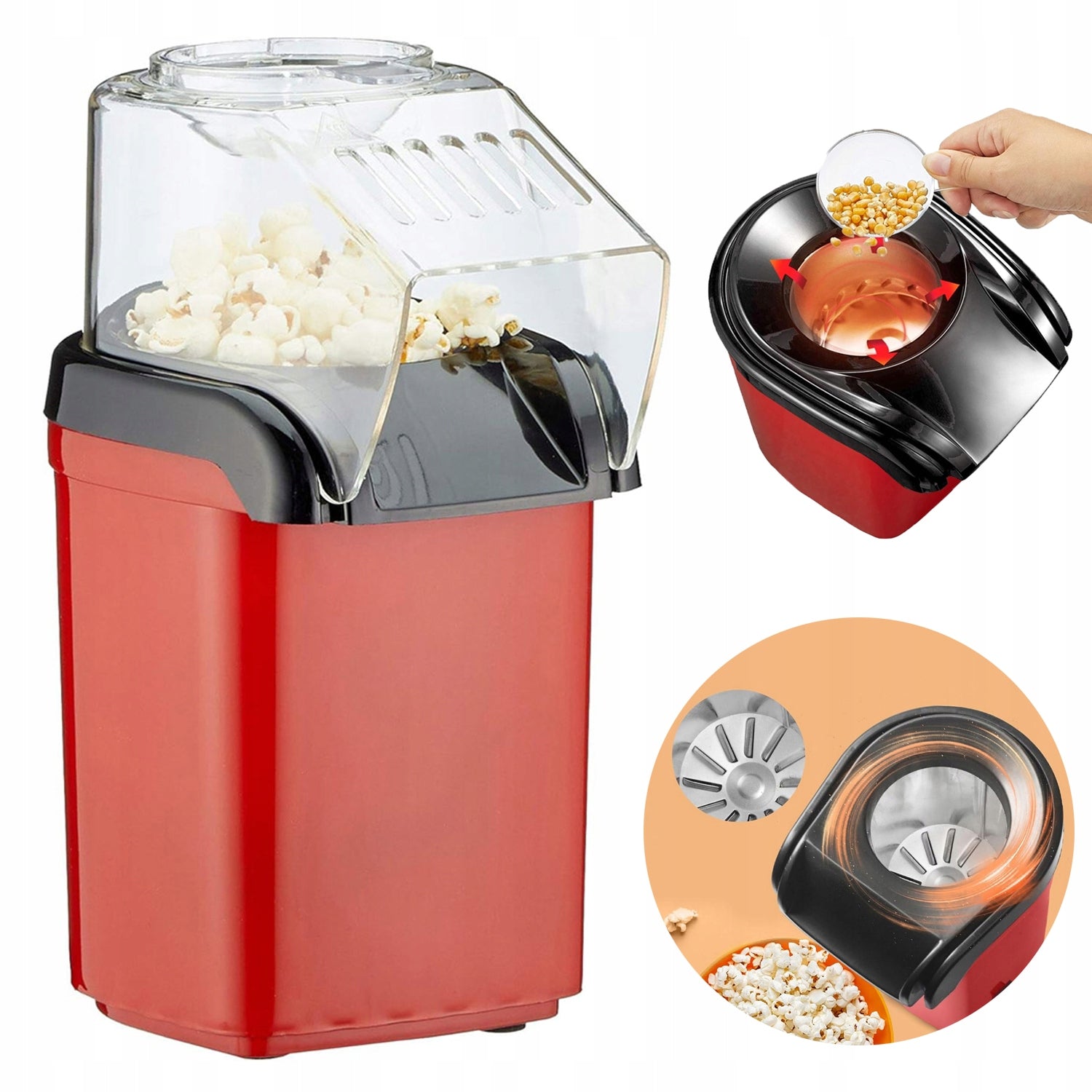 HOME MACHINE AUTOMATIC POPCORN MAKING MACHINE 1200W