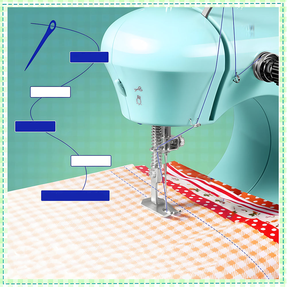 HOME PORTABLE MINI SEWING MACHINE LED BACKLIGHT + AKCESORIA Manufacturer code Portable Sewing machine