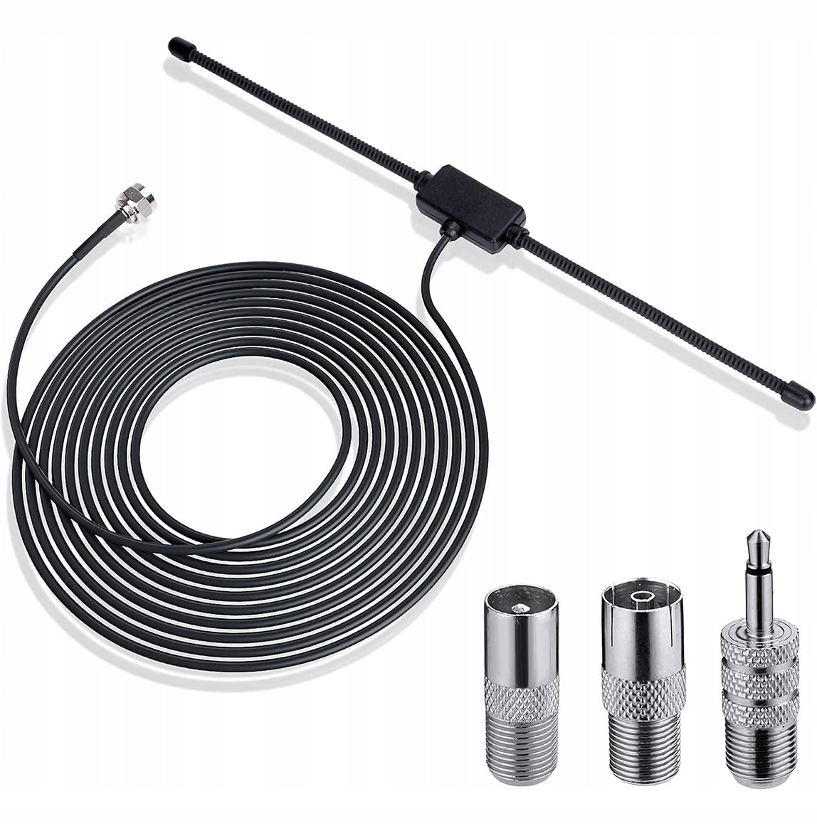HOME RADIO ANTENNA FM 3 METERS 4 PLUGS FOR MOST DEVICES Brand no brand