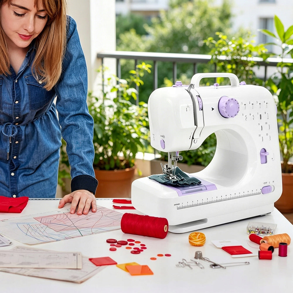 HOME SEWING MACHINE 12 STITCHES + SEWING KIT Manufacturer code ddkoooa4