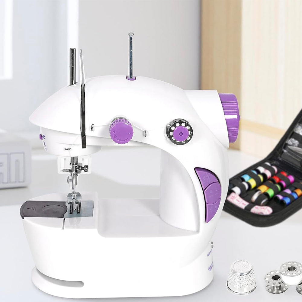 HOME SEWING MACHINE ADJUSTABLE STRONG STITCH PATTERNS + ACCESSORIES Packaging status original