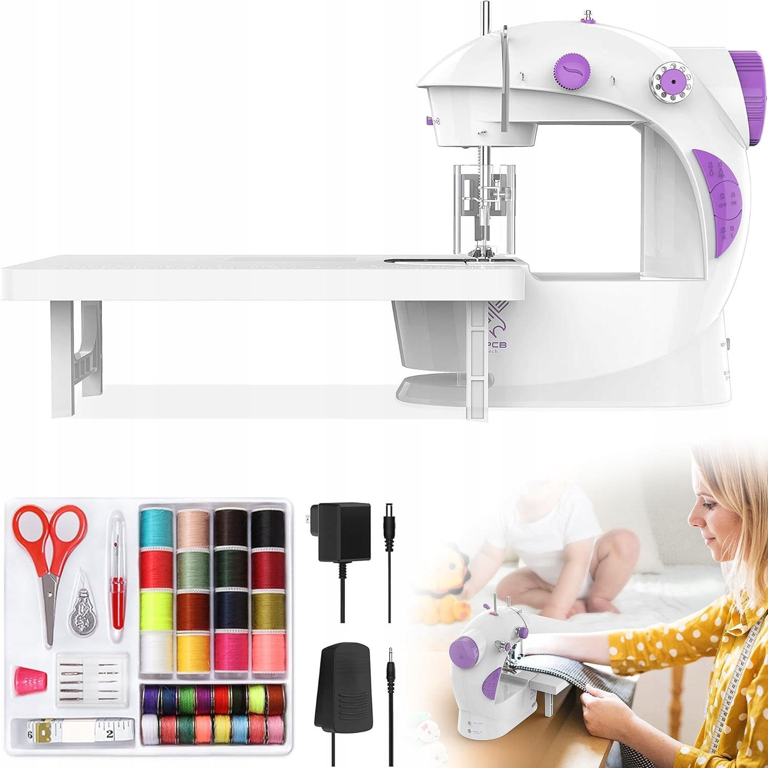 HOME SEWING MACHINE FOR CHILDREN LED FOR COTTON, FELT, THIN LEATHER