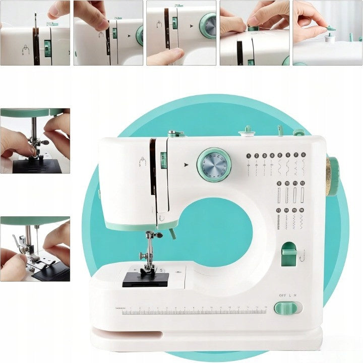HOME SEWING MACHINE MECHANICAL 16 TYPES OF STITCHES WITH pedal + FREEBIES Model FHSM-520-16