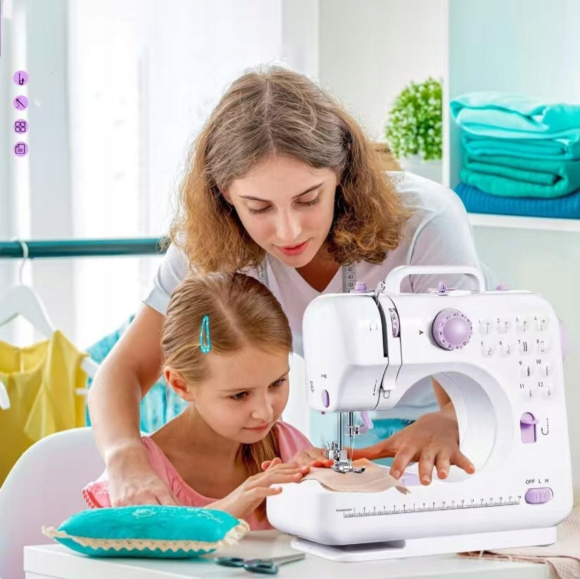 HOME SEWING MACHINE MINI WITH PEDAL 12 STITCHES SEWING KIT SMALL Manufacturer code TXSM-505A