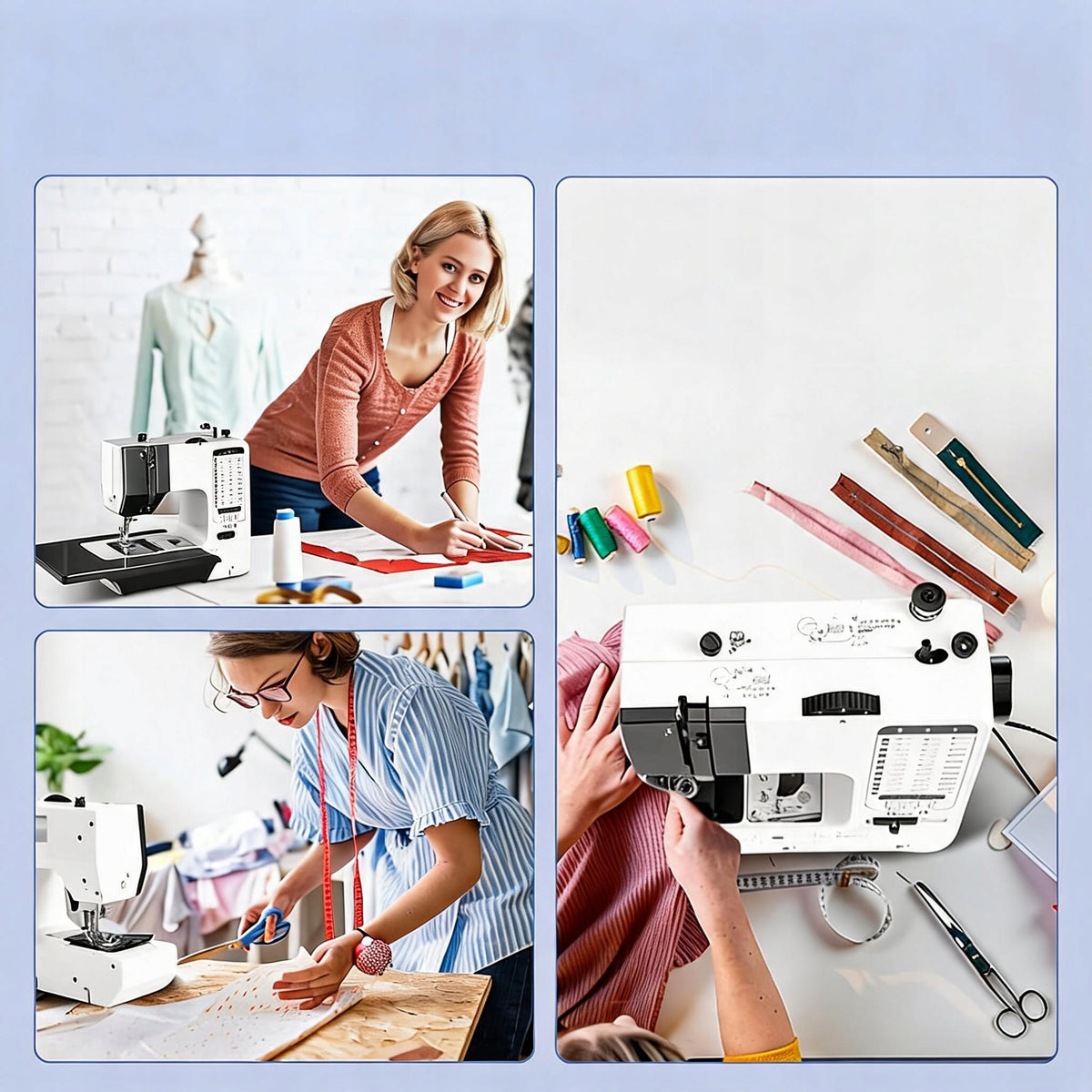 HOME SEWING MACHINE OVERLOCK SEWING MACHINE 38 MODES MINI PORTABLE Brand no brand