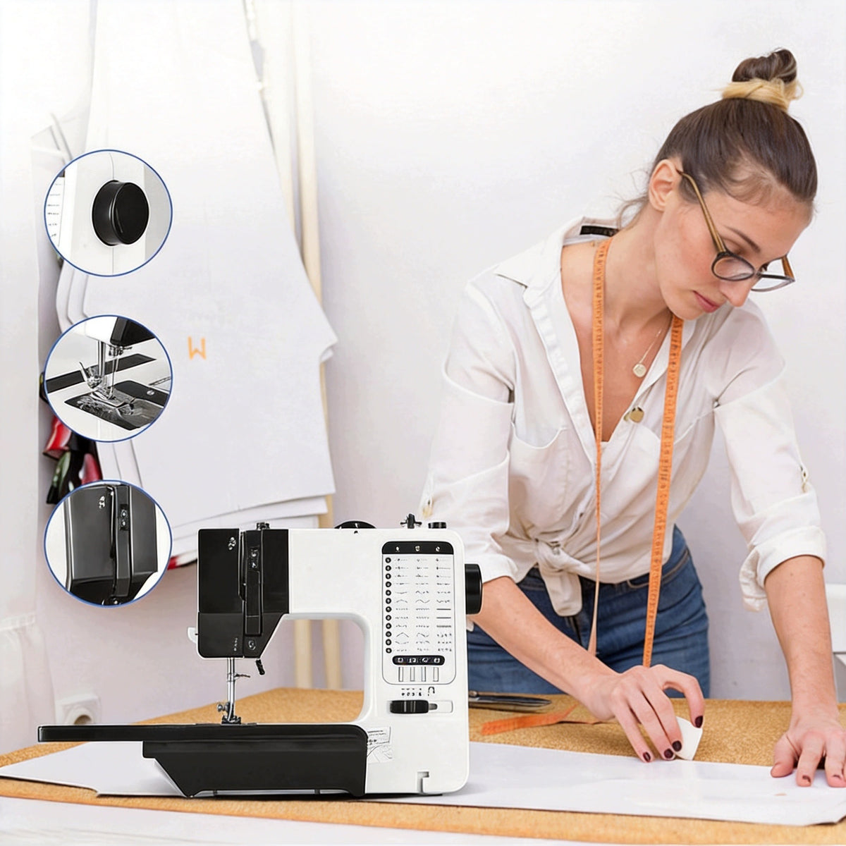 HOME SEWING MACHINE OVERLOCK SEWING MACHINE WITH LED HOME MECHANICAL Packaging status original