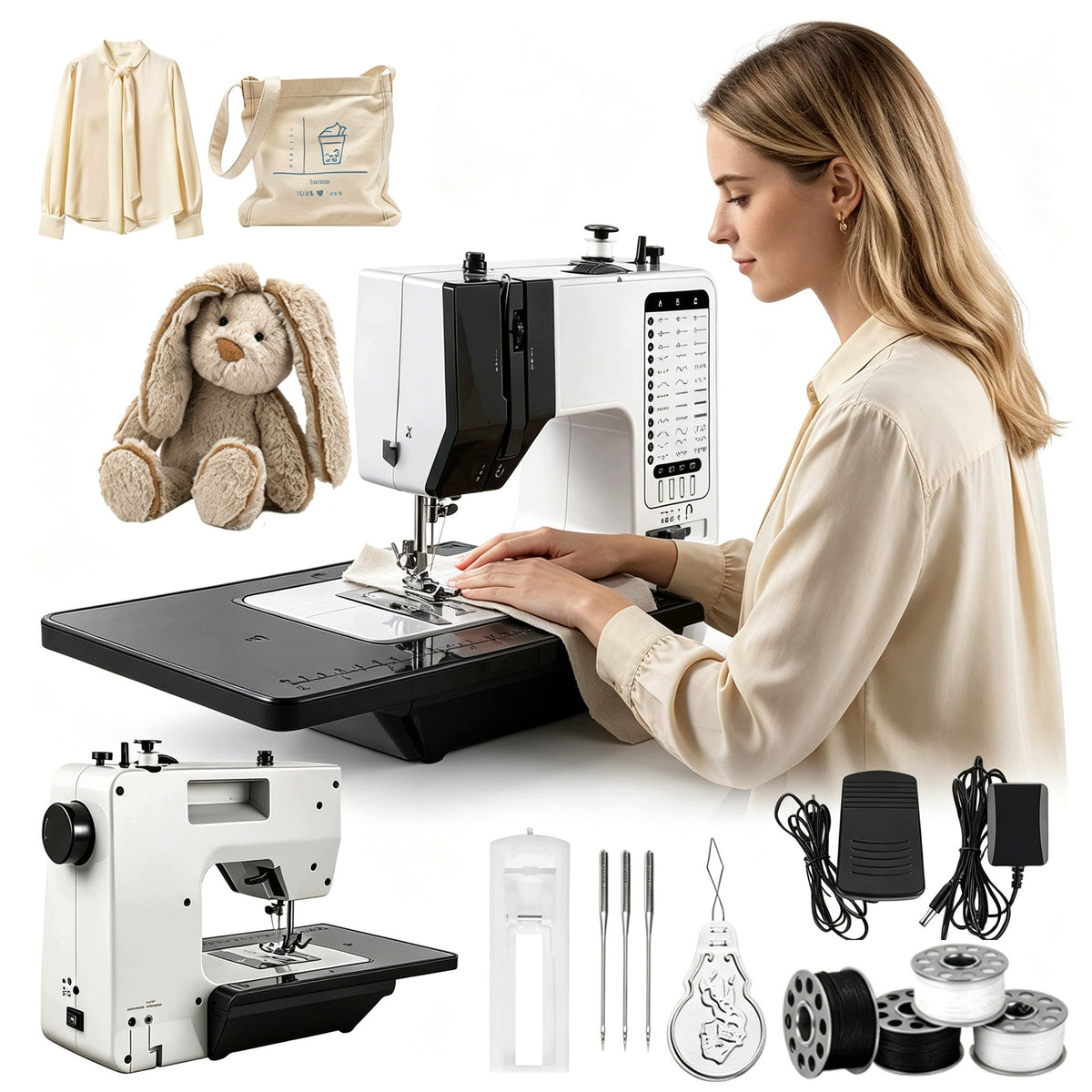 HOME SEWING MACHINE OVERLOCK SEWING MACHINE WITH LED HOME MECHANICAL