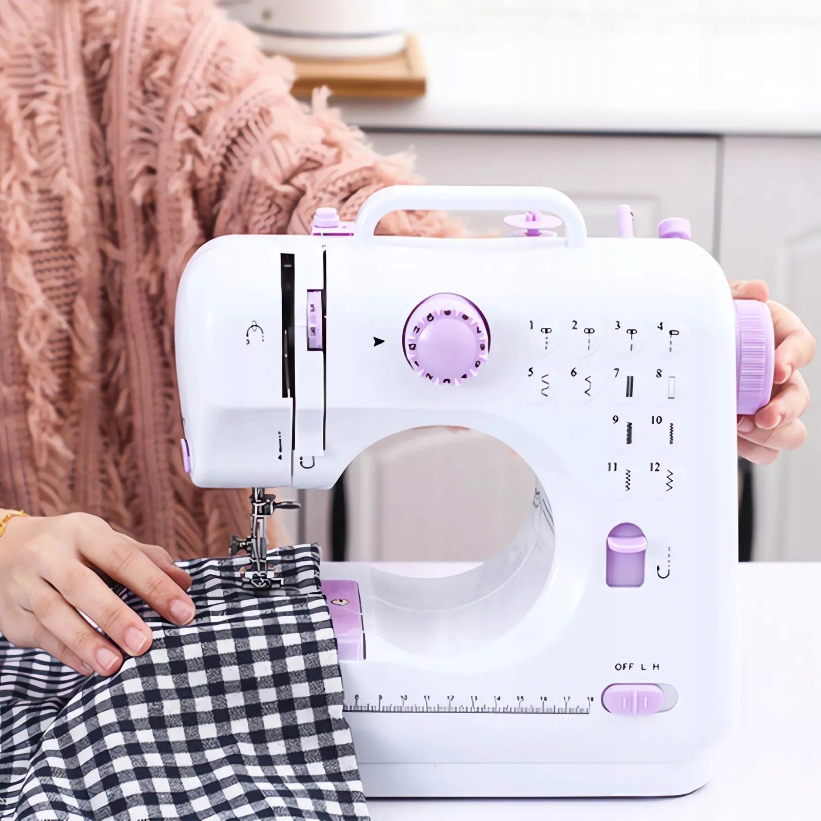 HOME SEWING MACHINE PORTABLE HOME EASY SMALL 12 STITCHES + ACCESSORIES Manufacturer code ZREE 6949598891581