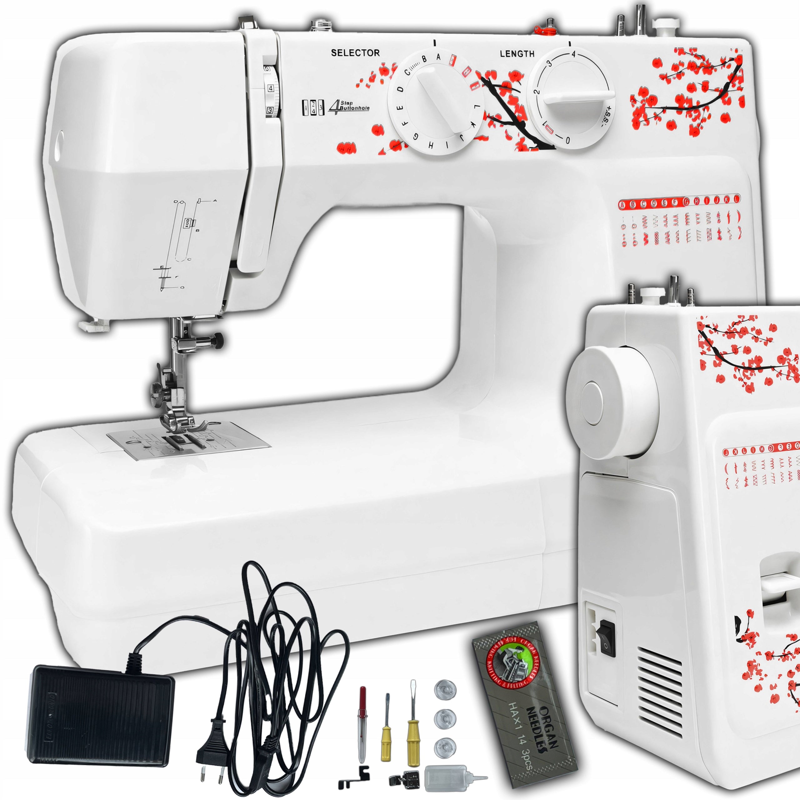 HOME SEWING MACHINE STRONG ADJUSTABLE 48X STITCH PATTERNS + ACCESSORIES Packaging status original