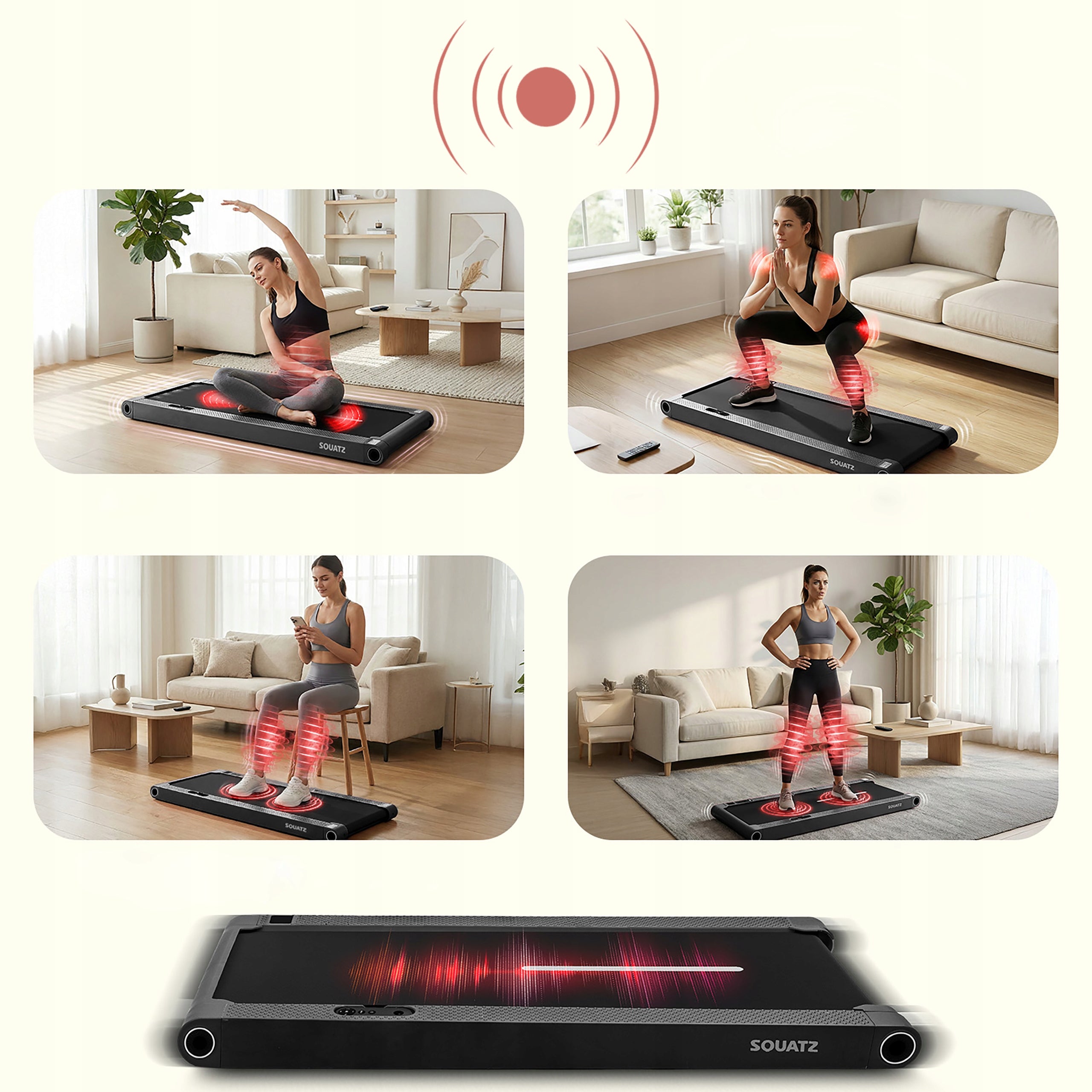 HOME TREADMILL ELECTRIC FOLDING VIBRATION FUNCTION WALKING PAD BLACK Packaging status original