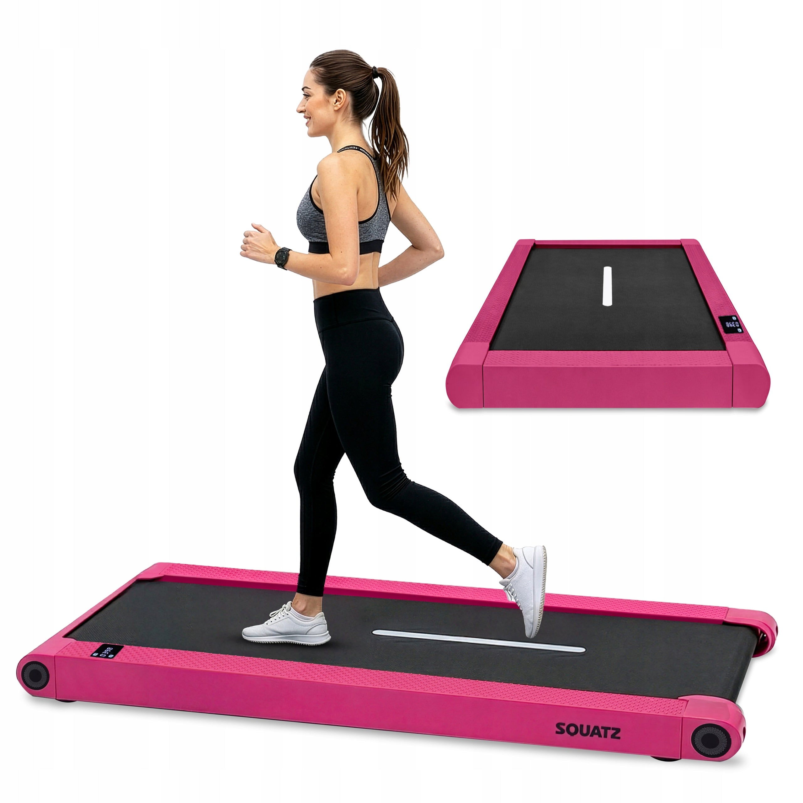 HOME TREADMILL ELECTRIC FOLDING VIBRATION FUNCTION WALKING PAD PINK Packaging status original