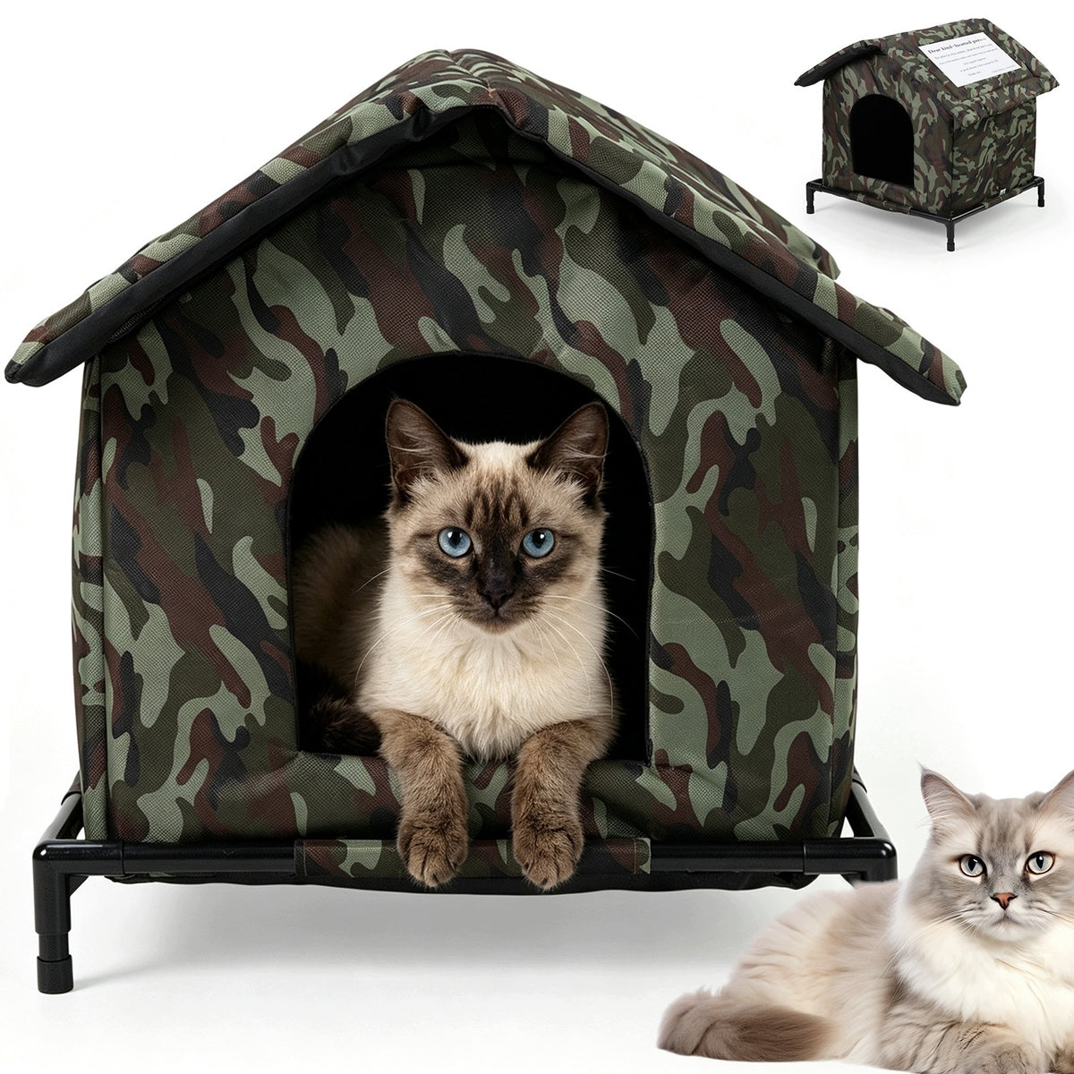 HOMELESS CAT HOUSE WATERPROOF OUTDOOR BED 42X42X42CM