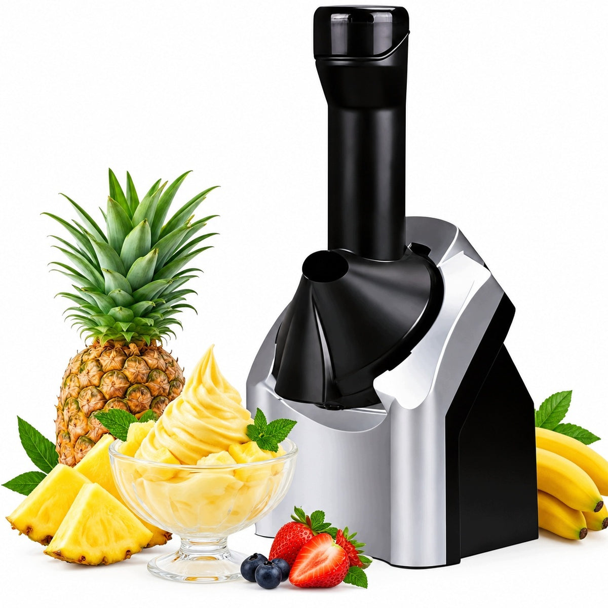 HOMEMADE FRUIT ICE CREAM MACHINE FOR HEALTHY DESSERTS WITHOUT MILK