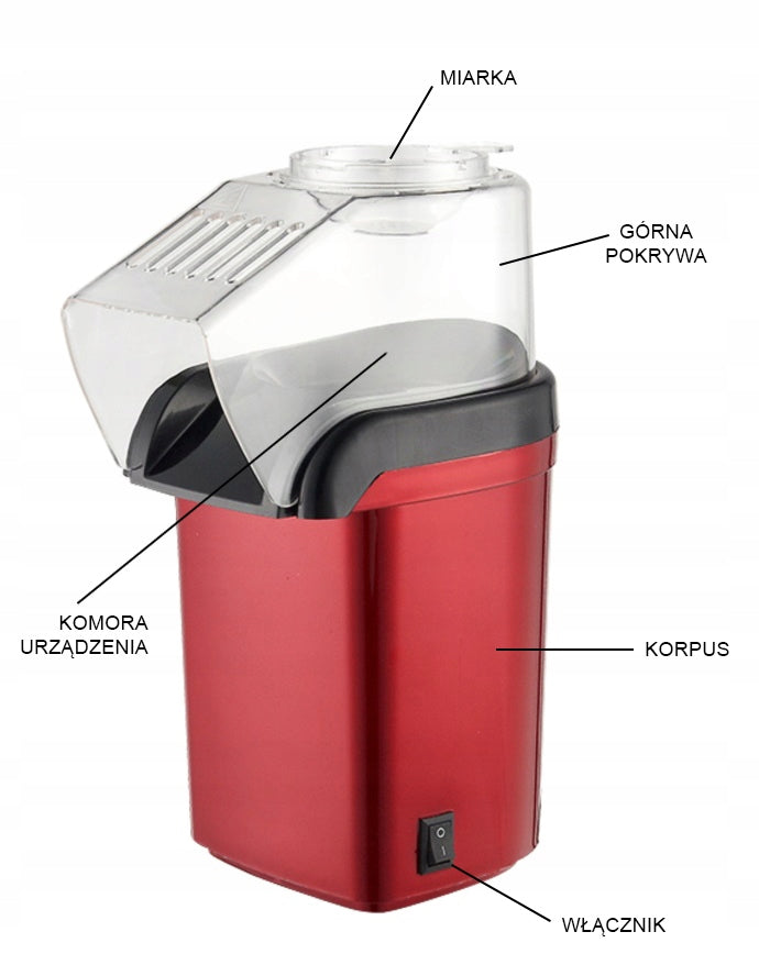 HOMEMADE MINI POPCORN MACHINE ELECTRIC FAT FREE + FREEBIES Manufacturer code GPM-810