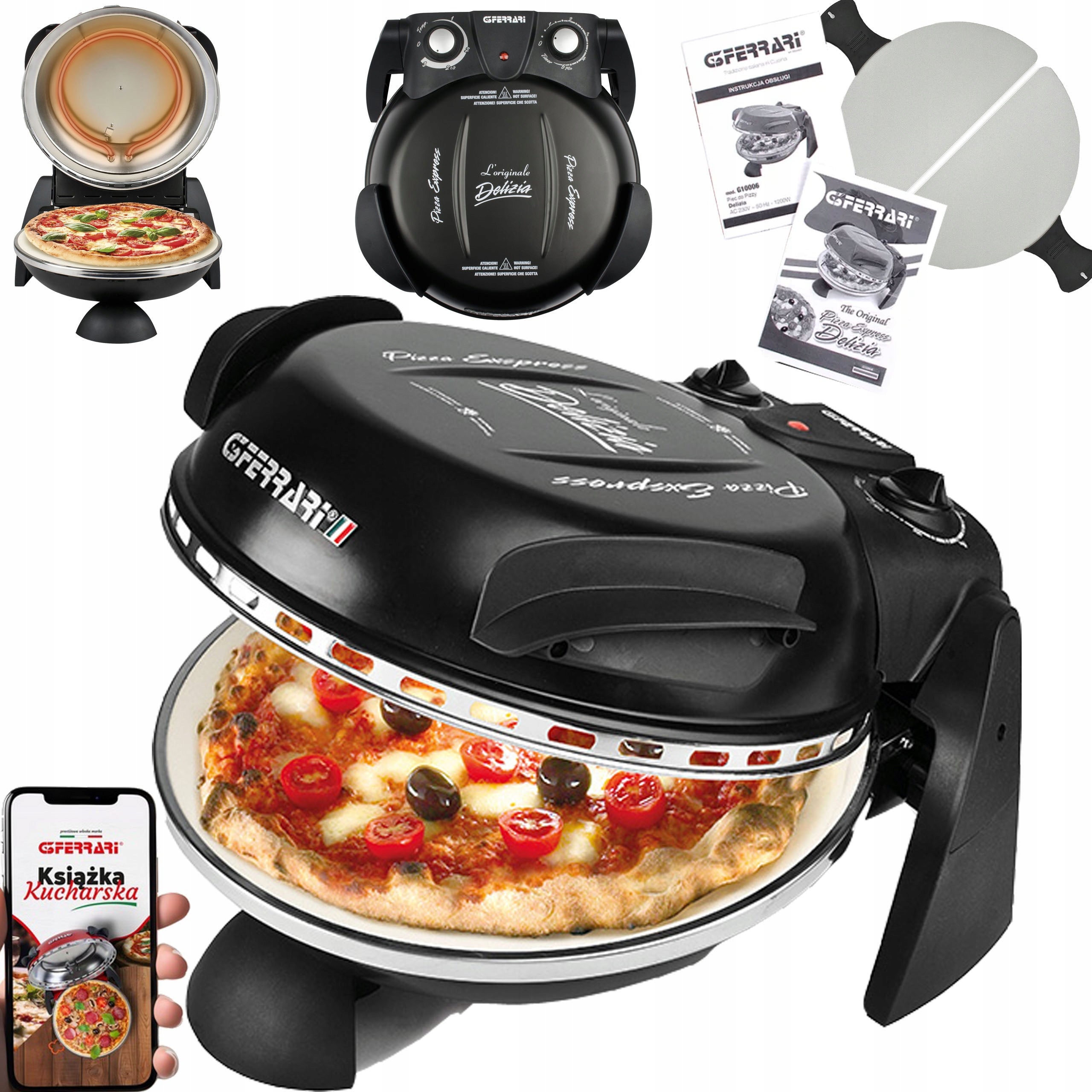 HOMEMADE PIZZA OVEN STONE G3FERRARI G10006 400°C RECIPES + EBOOK