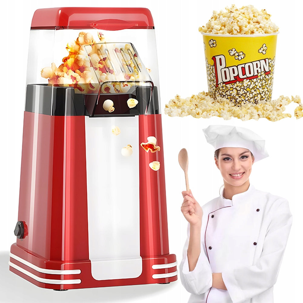 HOMEMADE POPCORN MACHINE MINI FAT FREE MACHINE 1200W Packaging status original