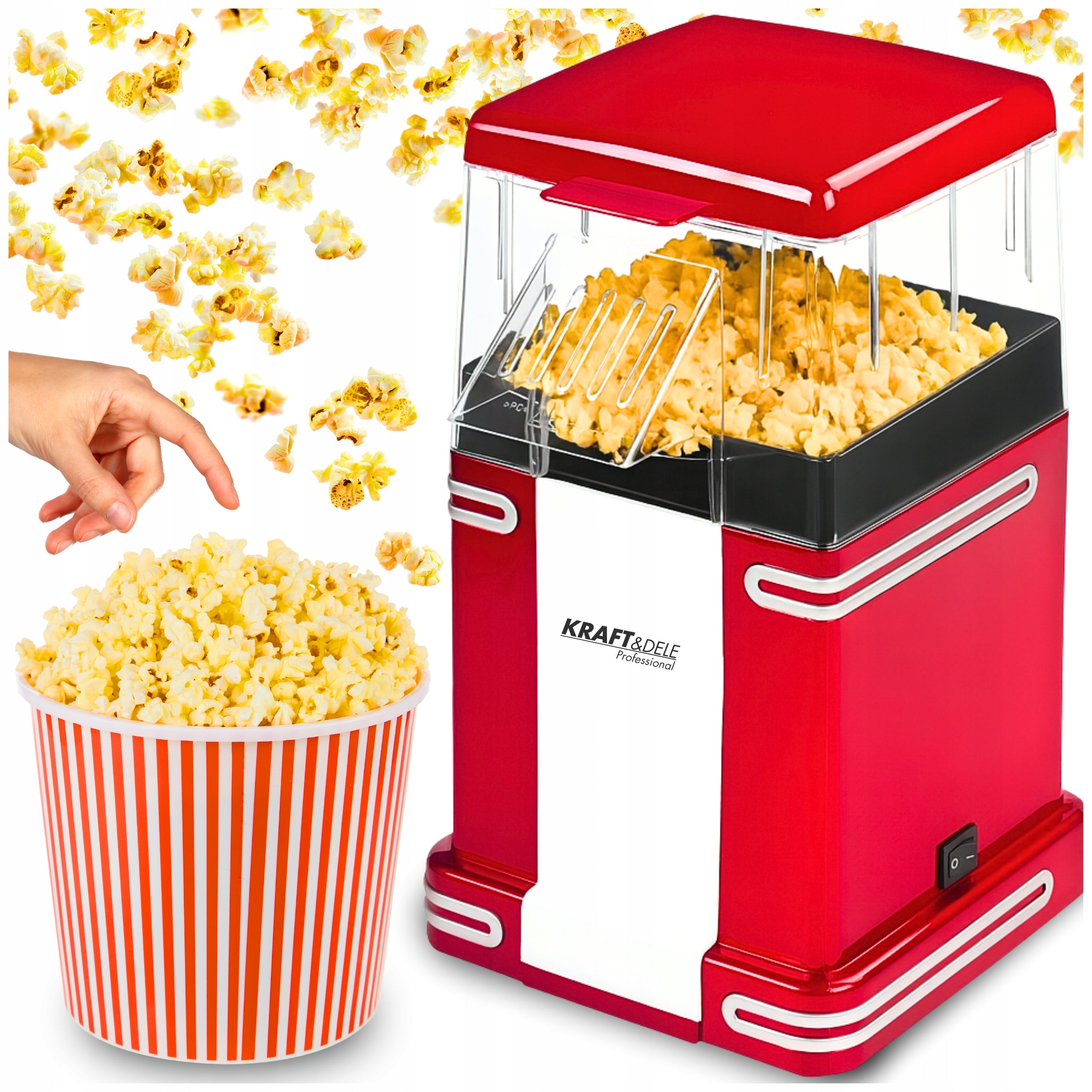 HOMEMADE POPCORN MACHINE MINI FAT FREE MACHINE 1500W