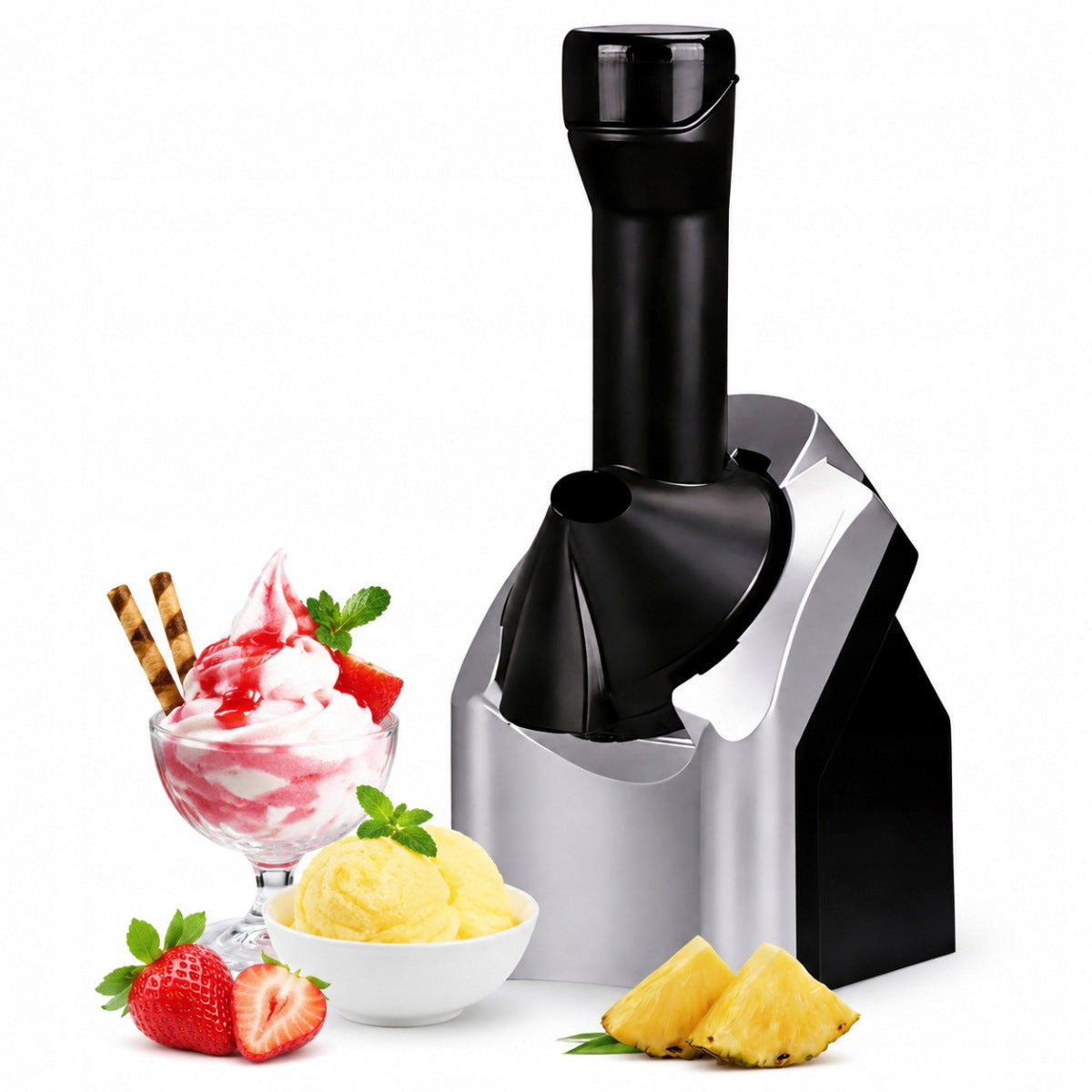 HOMEMADE SOFT FRUIT ICE CREAM MACHINE WITHOUT DAIRY SUGAR SORBETS