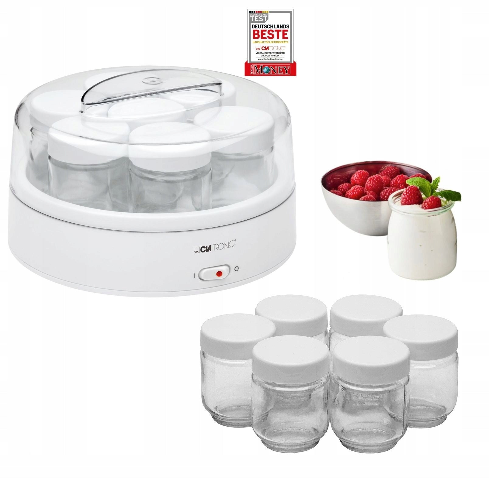 HOMEMADE YOGURT MAKER 1,1L 7 JARS CLATRONI