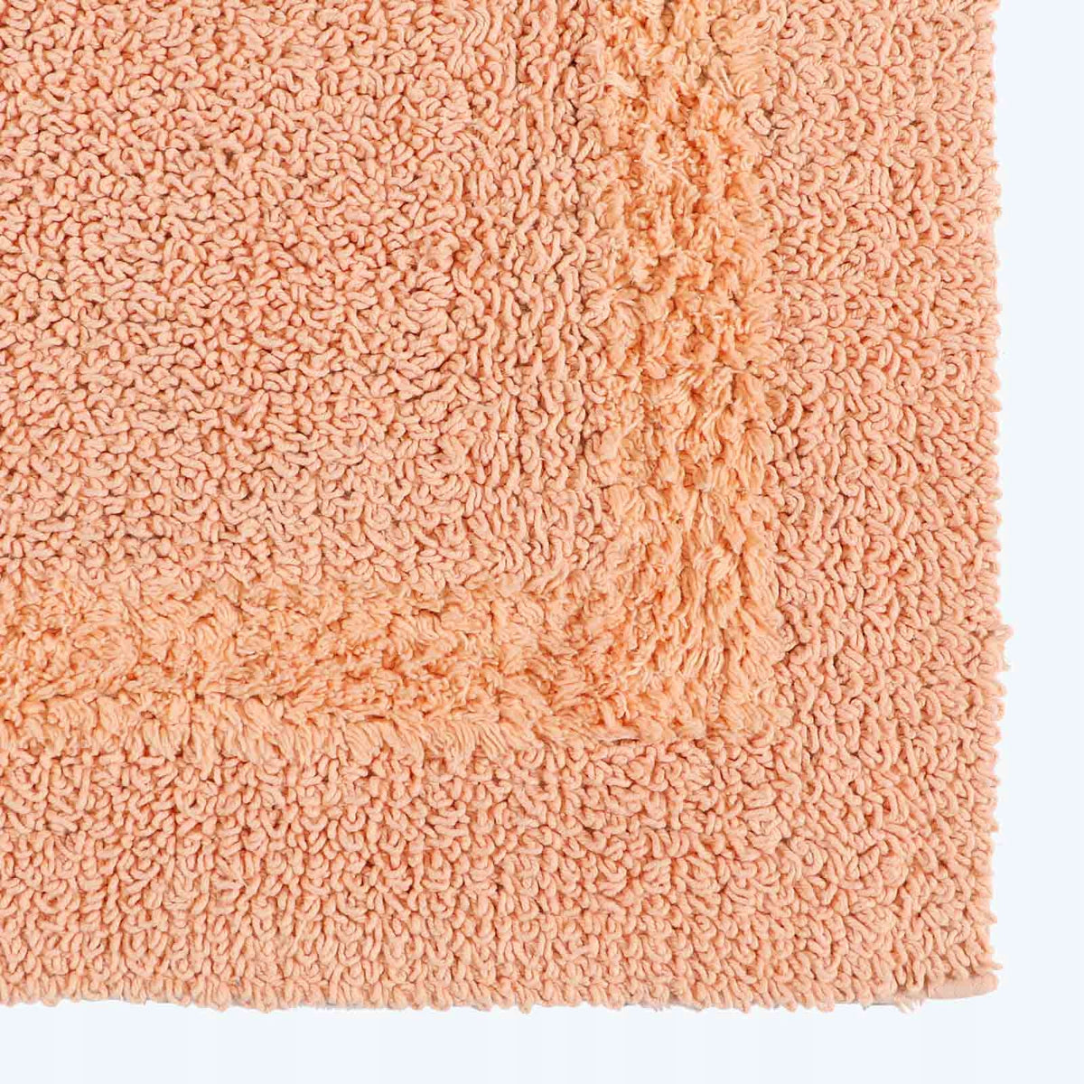 HOMESCAPES Cotton Bathroom Rug, Peach 50x80cm EAN (GTIN) 5056280742326