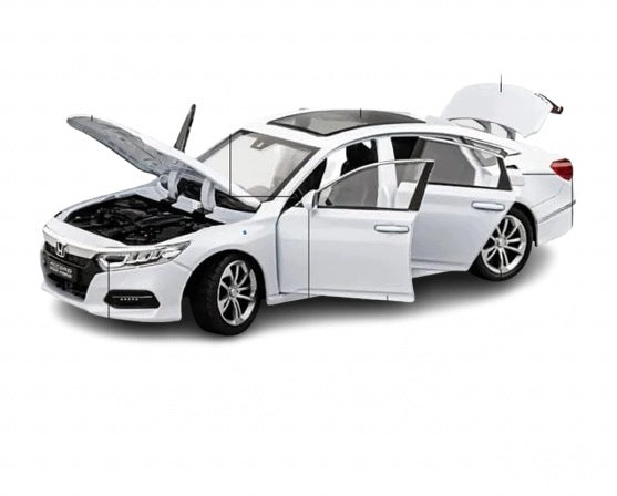 HONDA ACCORD LIMOUSINE METAL CAR MODEL 1:24 SOUND LIGHT WHITE Manufacturer code CA-189