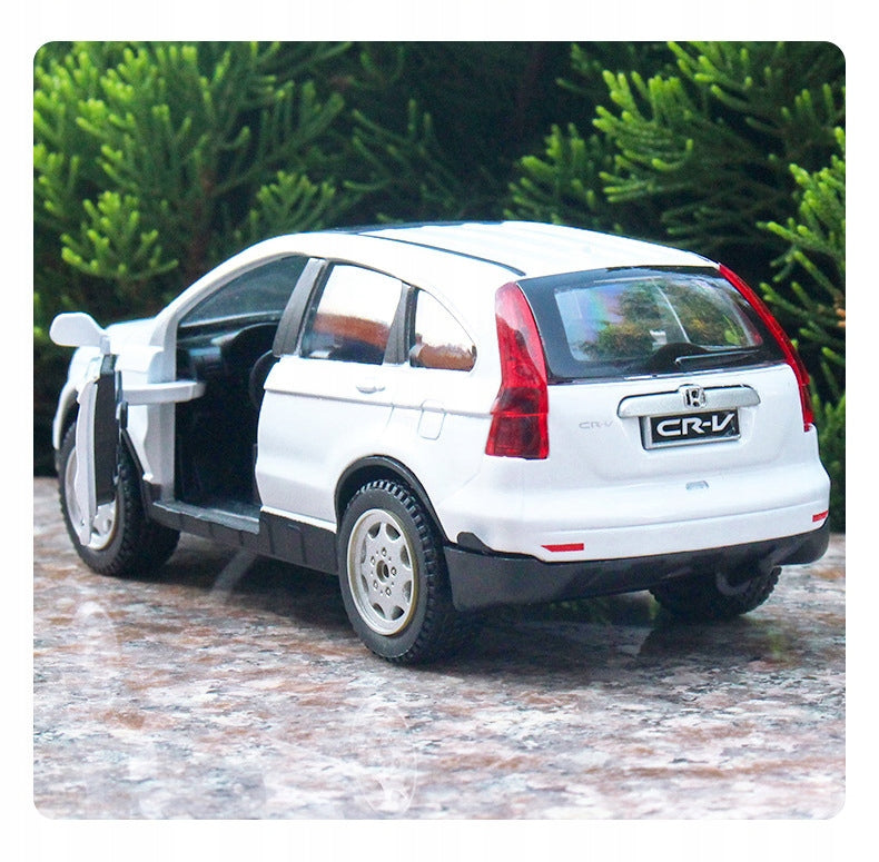 HONDA CRV METAL CAR MODEL 1:32 SOUND LIGHT WHITE GIFT Packaging status original