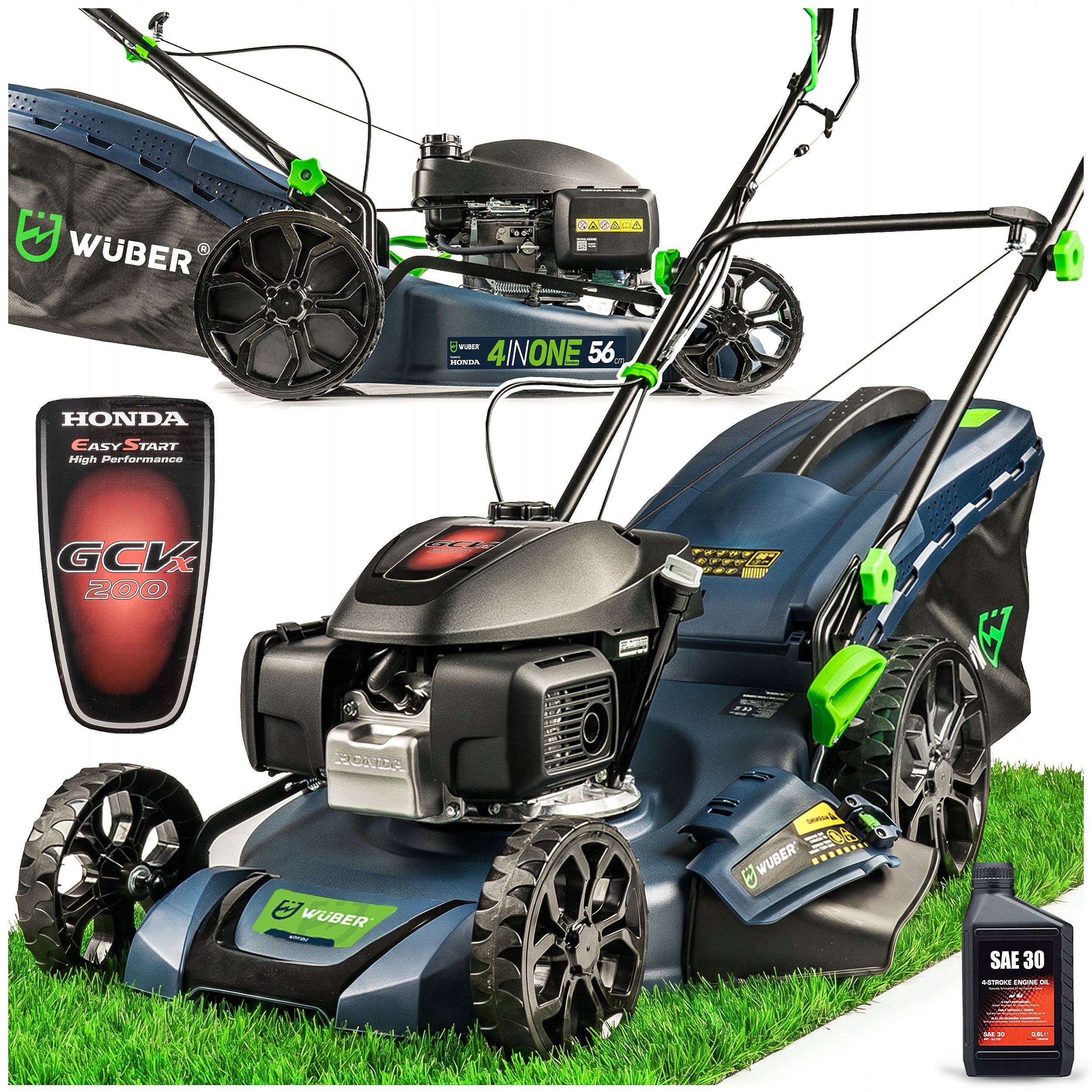 HONDA DIESEL MOWER WITH DRIVE STRONG JAPAN PRO HEIGHT ADJUSTMENT 56CM 70L