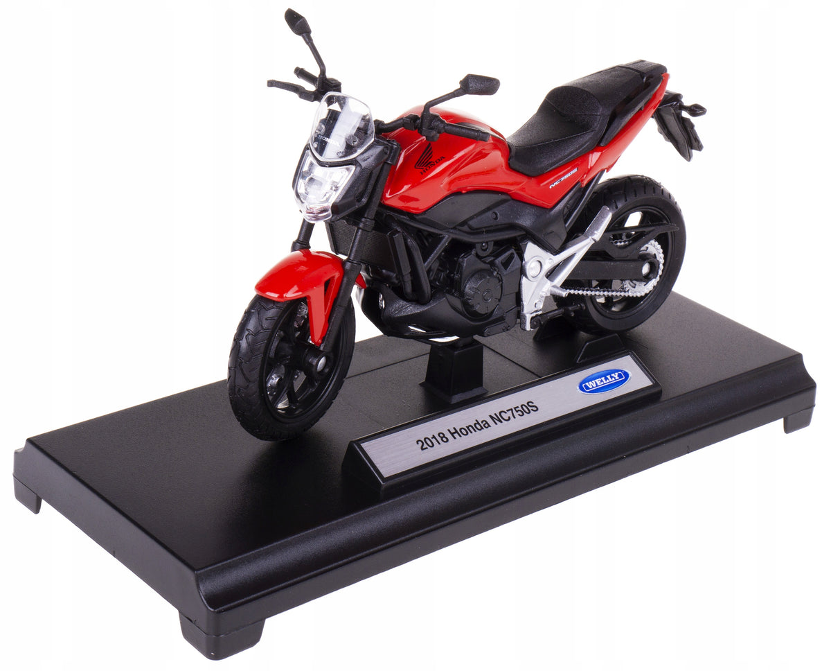 HONDA NC750S MOTOR MODEL METAL/PLAQUE WELLY 1:18