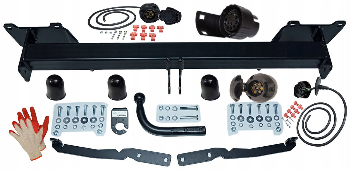 HOOK HARNESS ADAPTER FIAT DOBLO 2 II L1 L2 MAXI 2010 2022 LONG TOW Ball type screw‑off