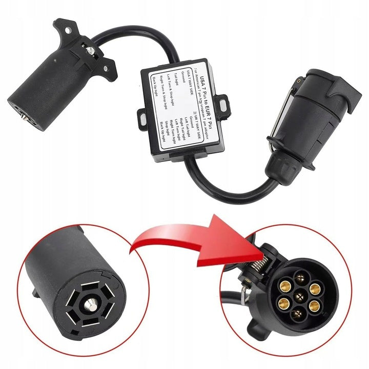 HOOK MODULE ADAPTER USA 7 PIN TO EU 7 PIN CABLE EUROPE SOCKET Manufacturer's catalog number 4048274157040