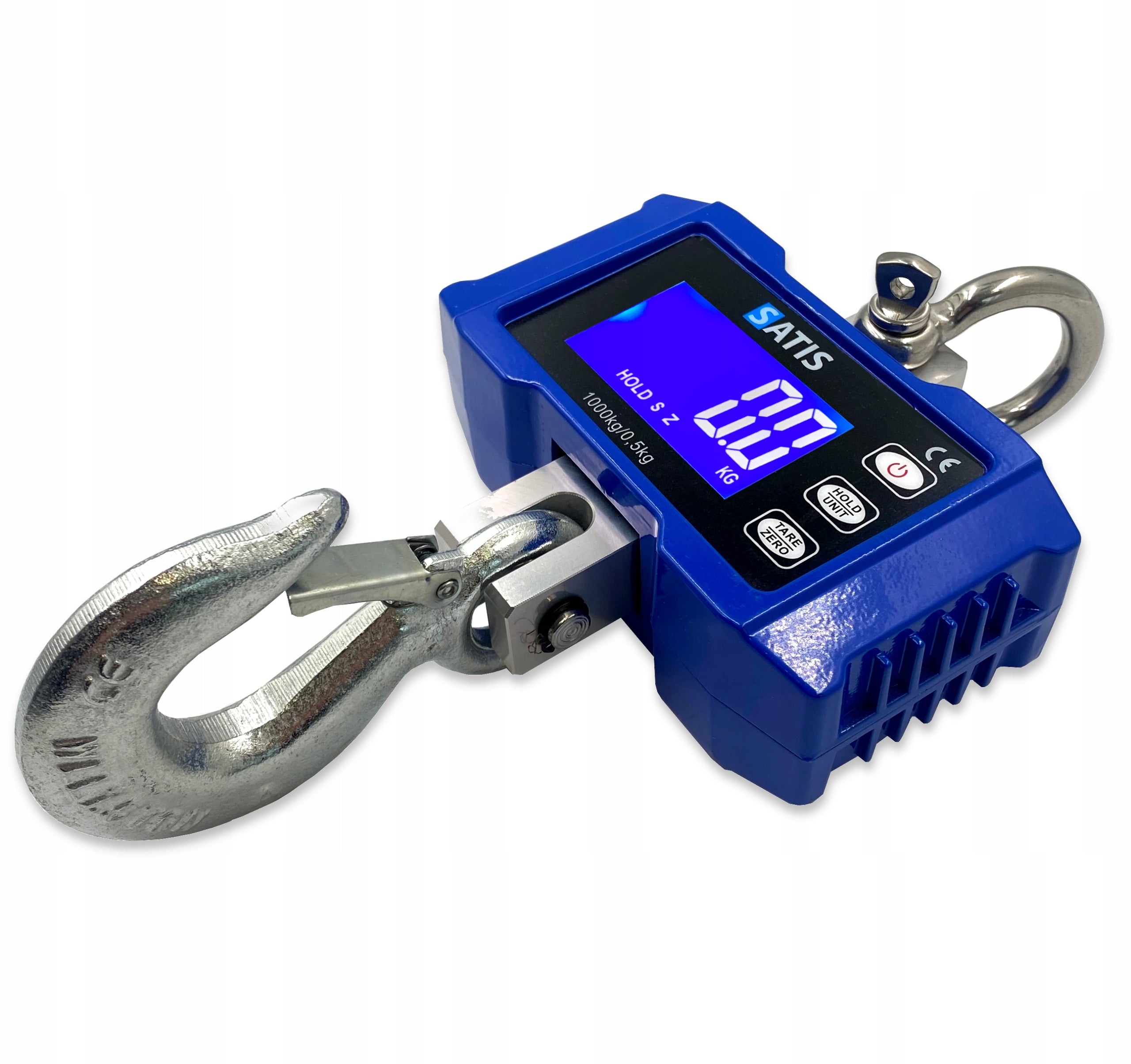 HOOK SCALE 1T 1000KG ELECTRONIC BATTERY OPERATED + CHARGER + REMOTE CONTROL Product weight with unit packaging 1.4 kg