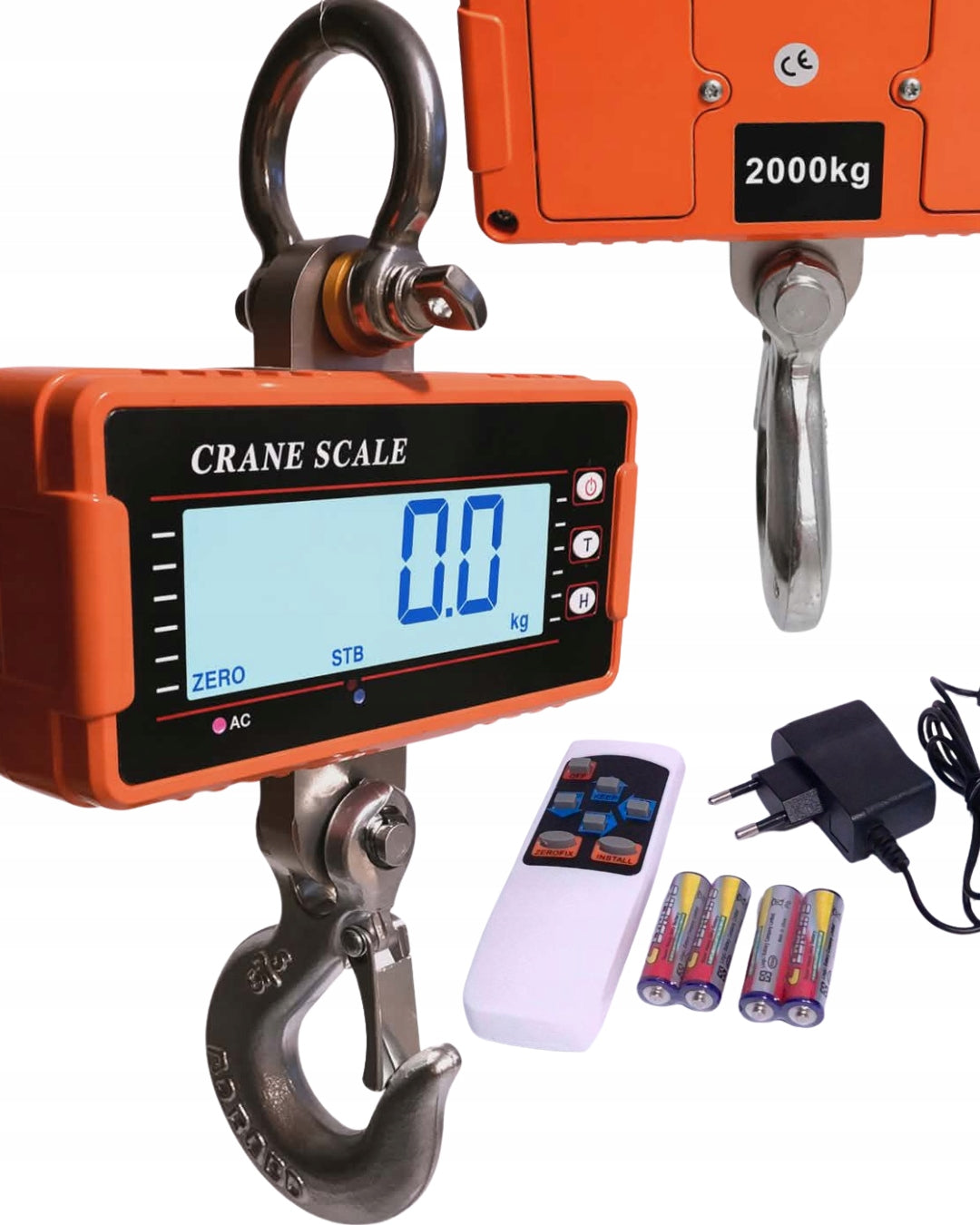 HOOK SCALE 2t 2000 kg ELECTRONIC STORAGE CRANE Packaging status original