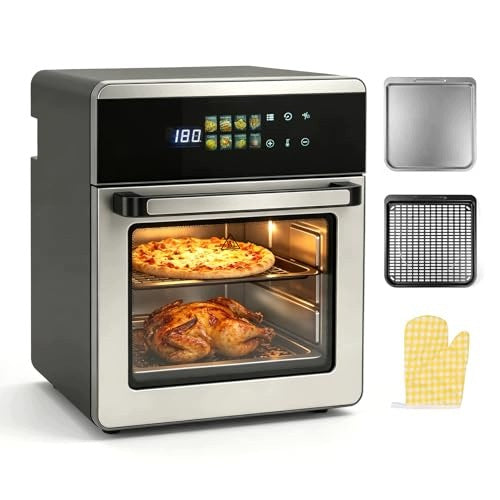 HOT AIR FRYER 16L STAINLESS STEEL 8IN1 FOR FAMILY STEEL Brand no brand