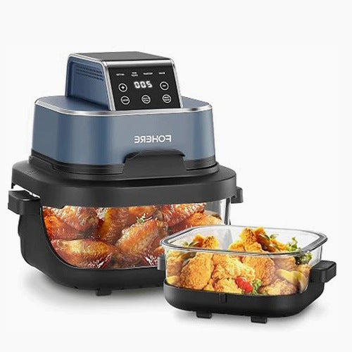 HOT AIR FRYER 4IN1 GLASS 4L FOR HOME OFFICE gift