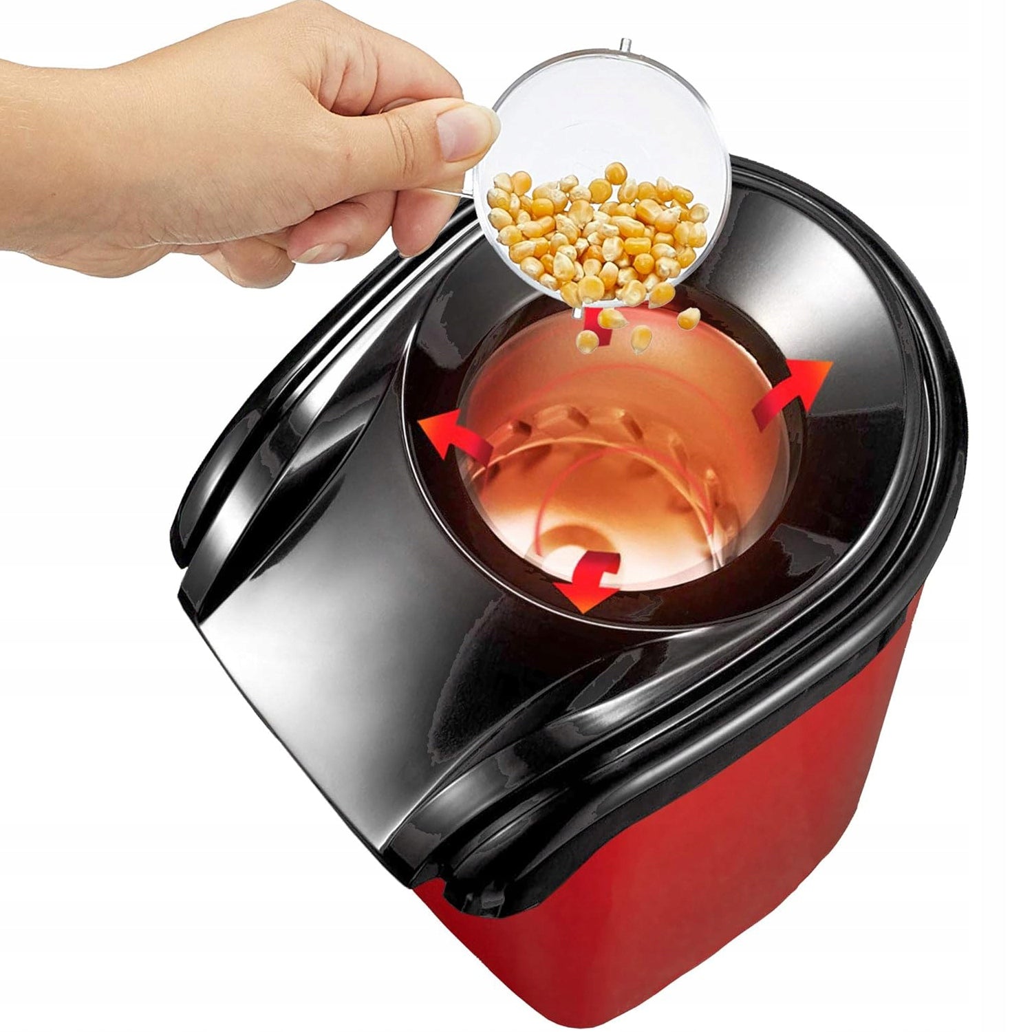 HOT AIR POPCORN MACHINE, 1200W, IN NON-SLIP PADS Brand no brand