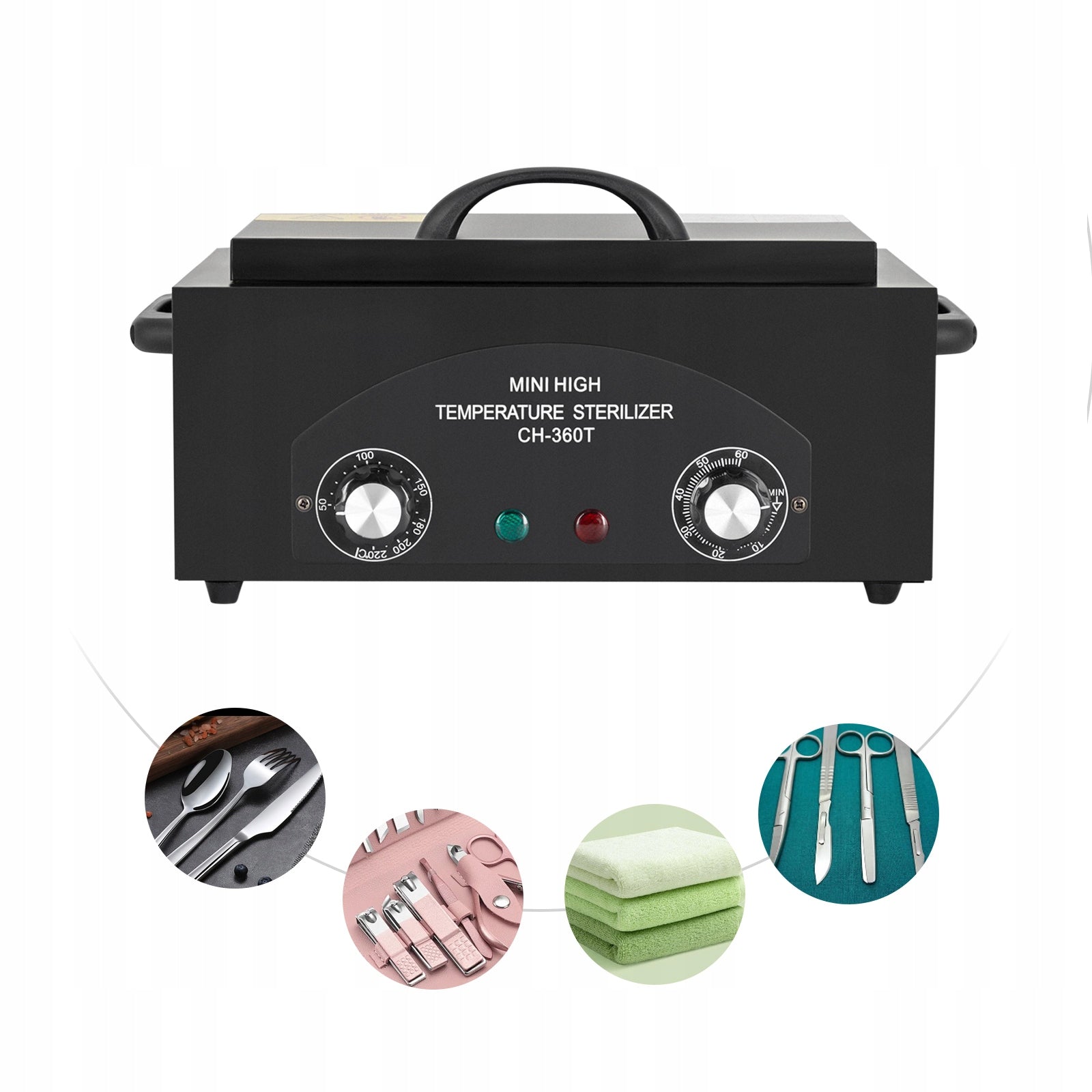 HOT AIR STERILIZER, DRY HEAT STERILIZER, NAIL TOOL STERILIZER WITH TIMER Manufacturer code HOT AIR STERILIZER