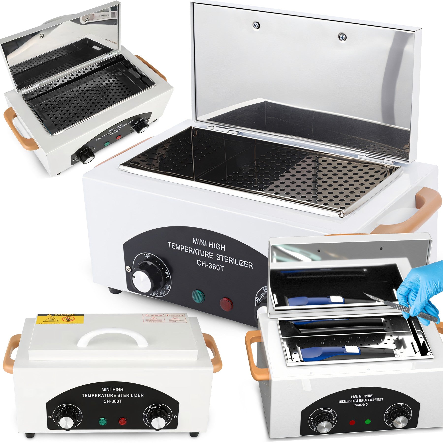 HOT AIR STERILIZER TIMER 300W TOOL DISINFECTION 220°C WHITE