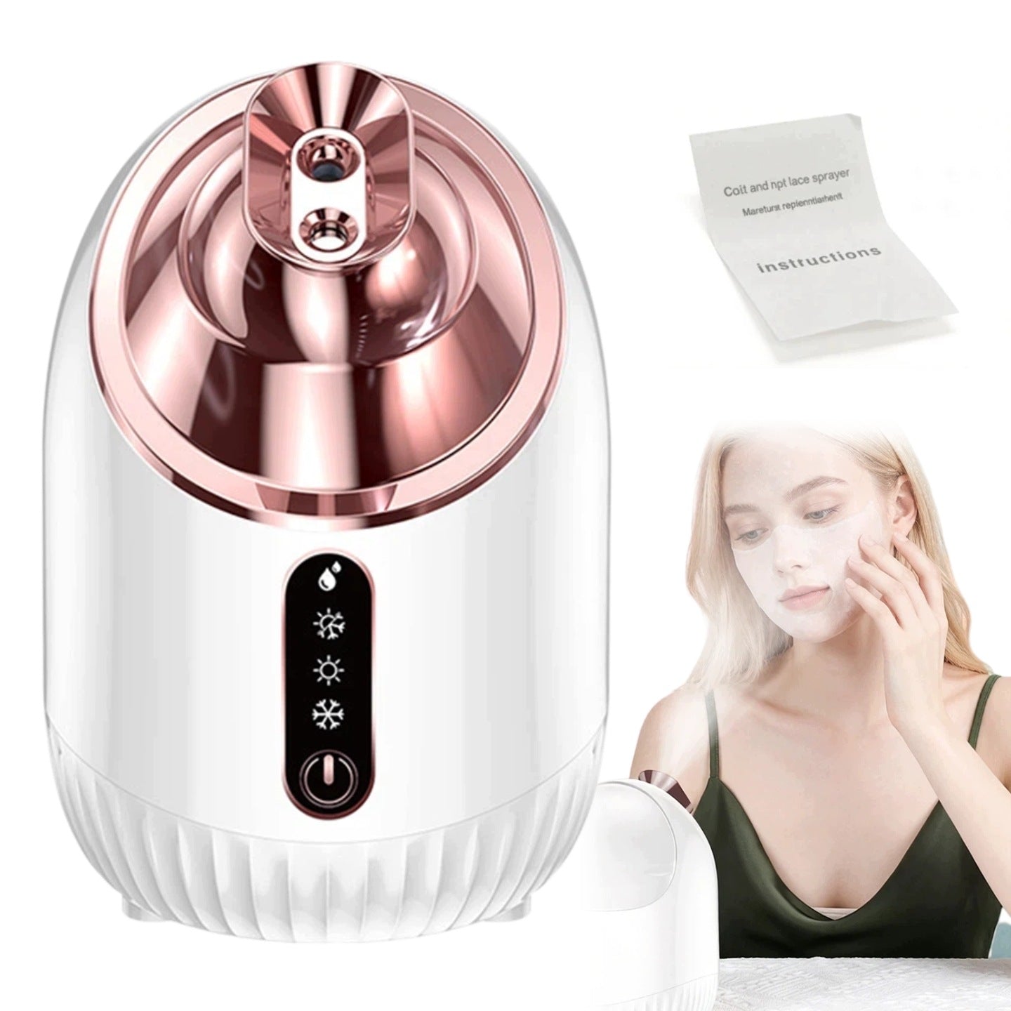HOT COLD MIST ION FACE HUMIDIFIER 240ML STEAM SAUNA SPA