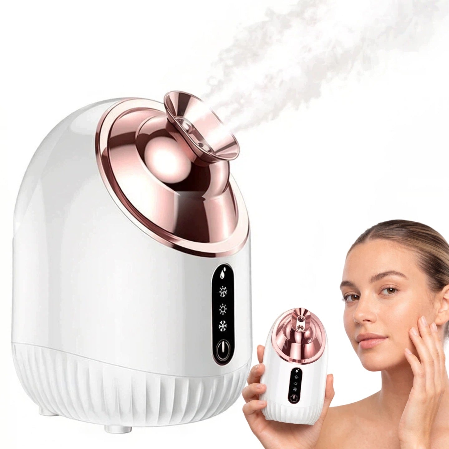 HOT COLD MIST ION FACE HUMIDIFIER STEAM SAUNA SPA 4IN1