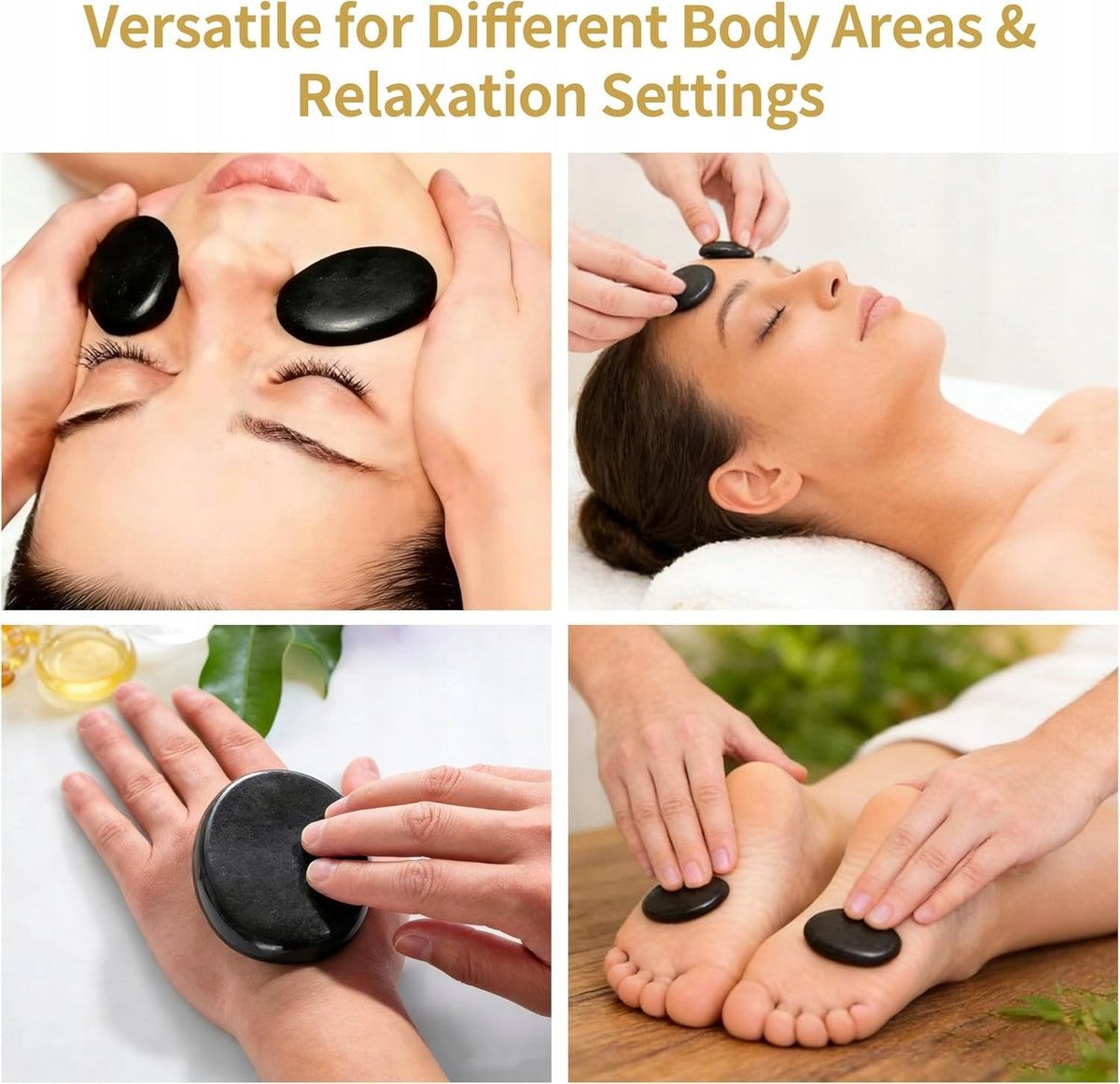 HOT STONE MASSAGE SET 10 BASALT STONES IN A BAG Kind stone set