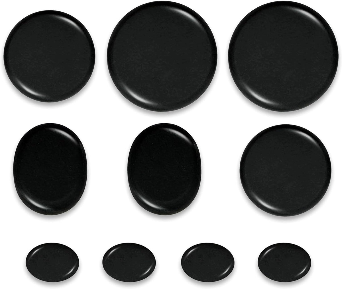HOT STONE MASSAGE SET 10 BASALT STONES IN A BAG
