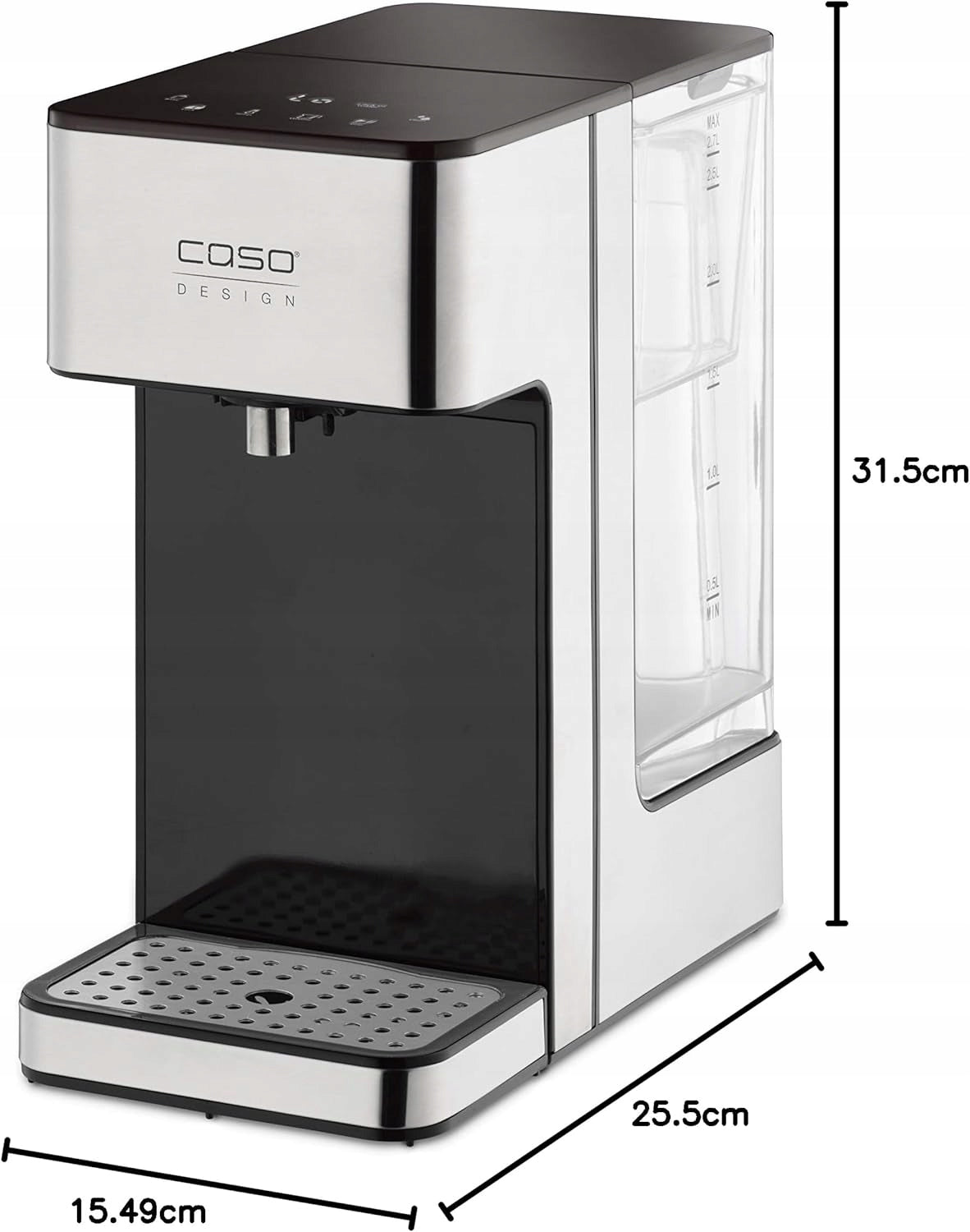 HOT WATER DISPENSER 2,7L 2600W 7 TEMPERATURES ENERGY SAVING BLACK SILVER Manufacturer code 8718675499594