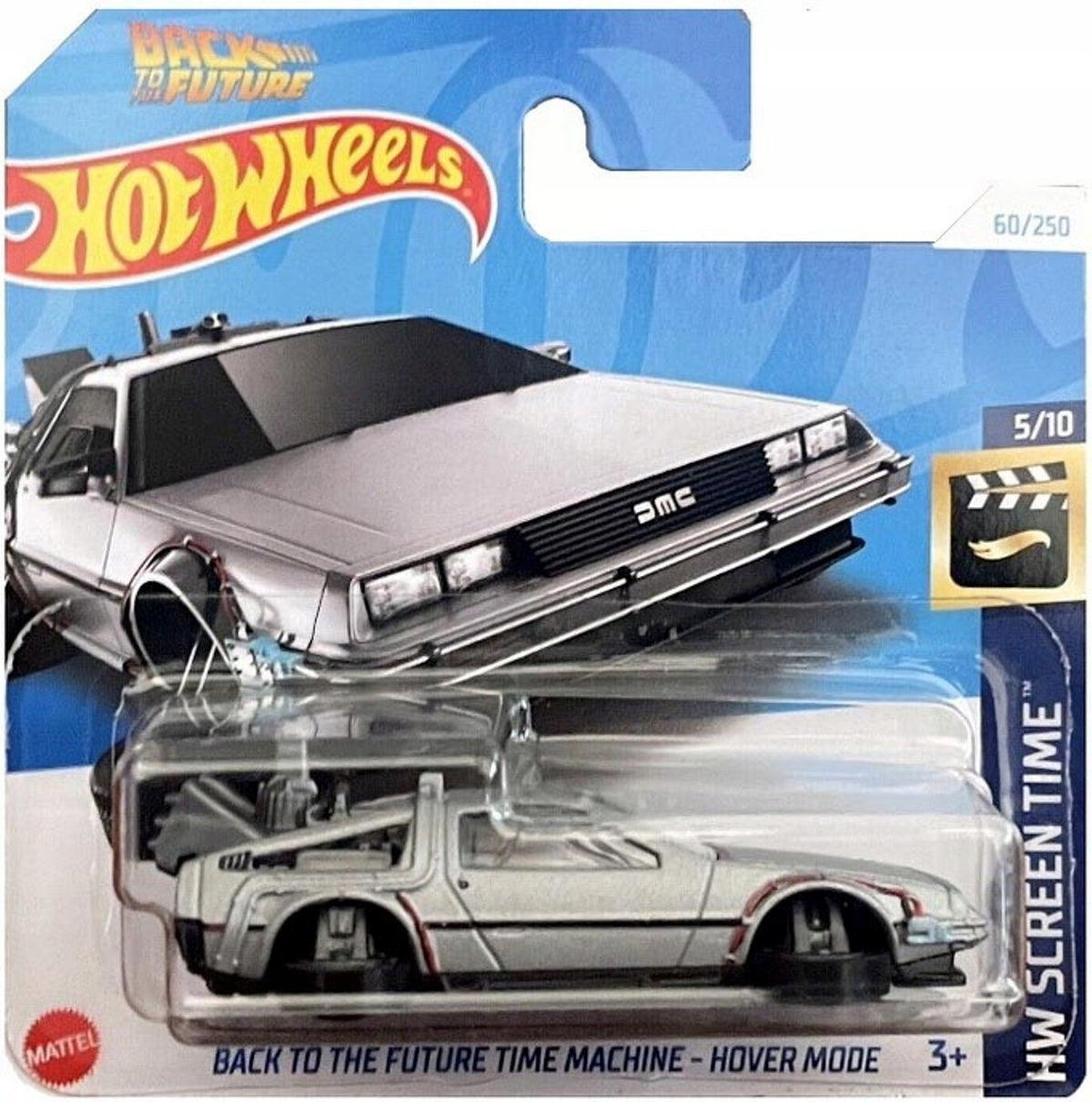 HOT WHEELS BACK TO THE FUTURE TIME MACHINE DMC DELOREAN HOVER MODE HW SCREEN TIME